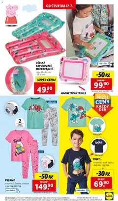 Lidl leták od 17.07.2025 | Strana: 33 | Produkty: Pyžamo, Magnetická tabule, Tabule