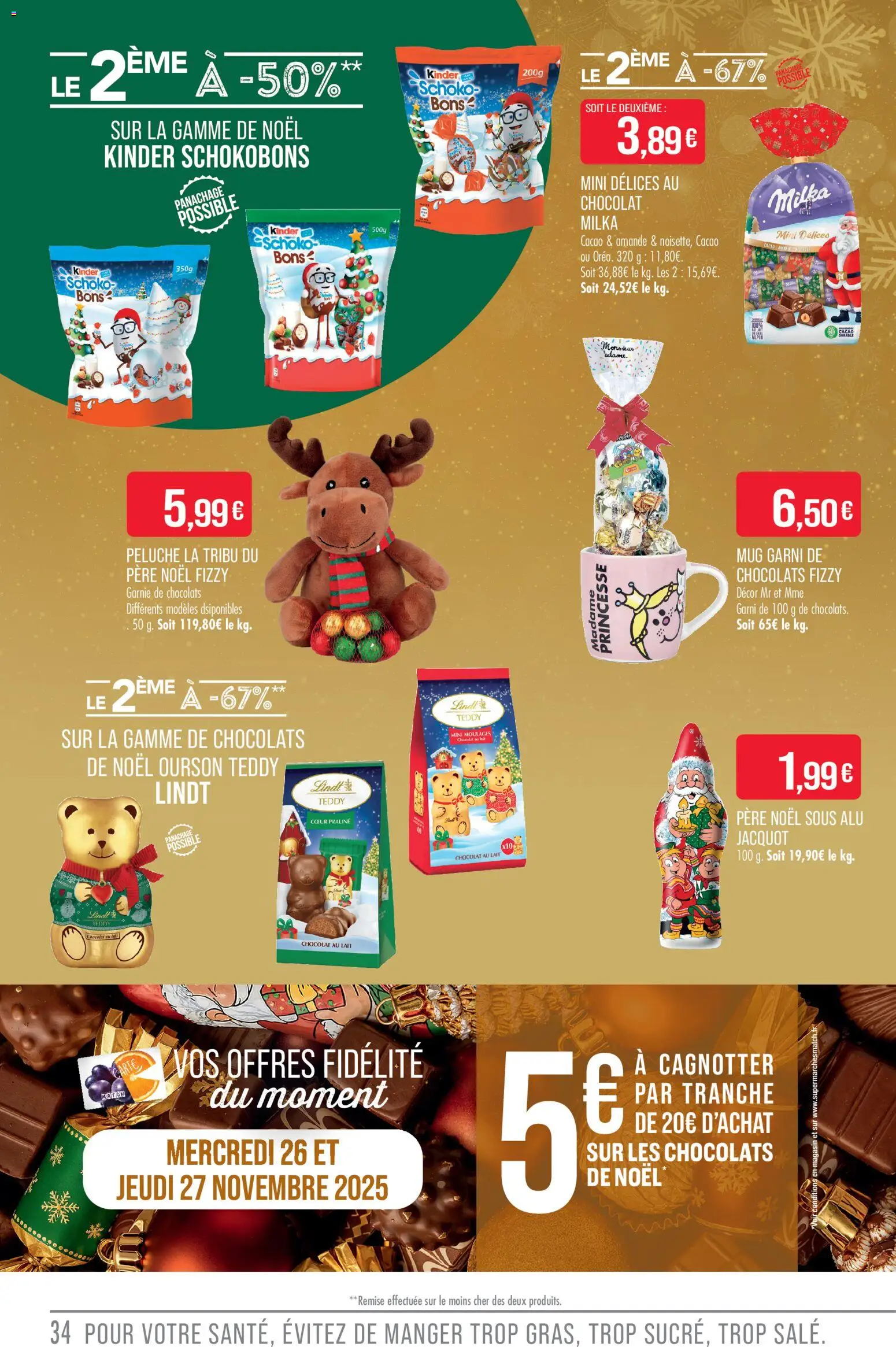{H1} | Page: 34 | Produits: Peluche, Lait, Chocolat, Lindt