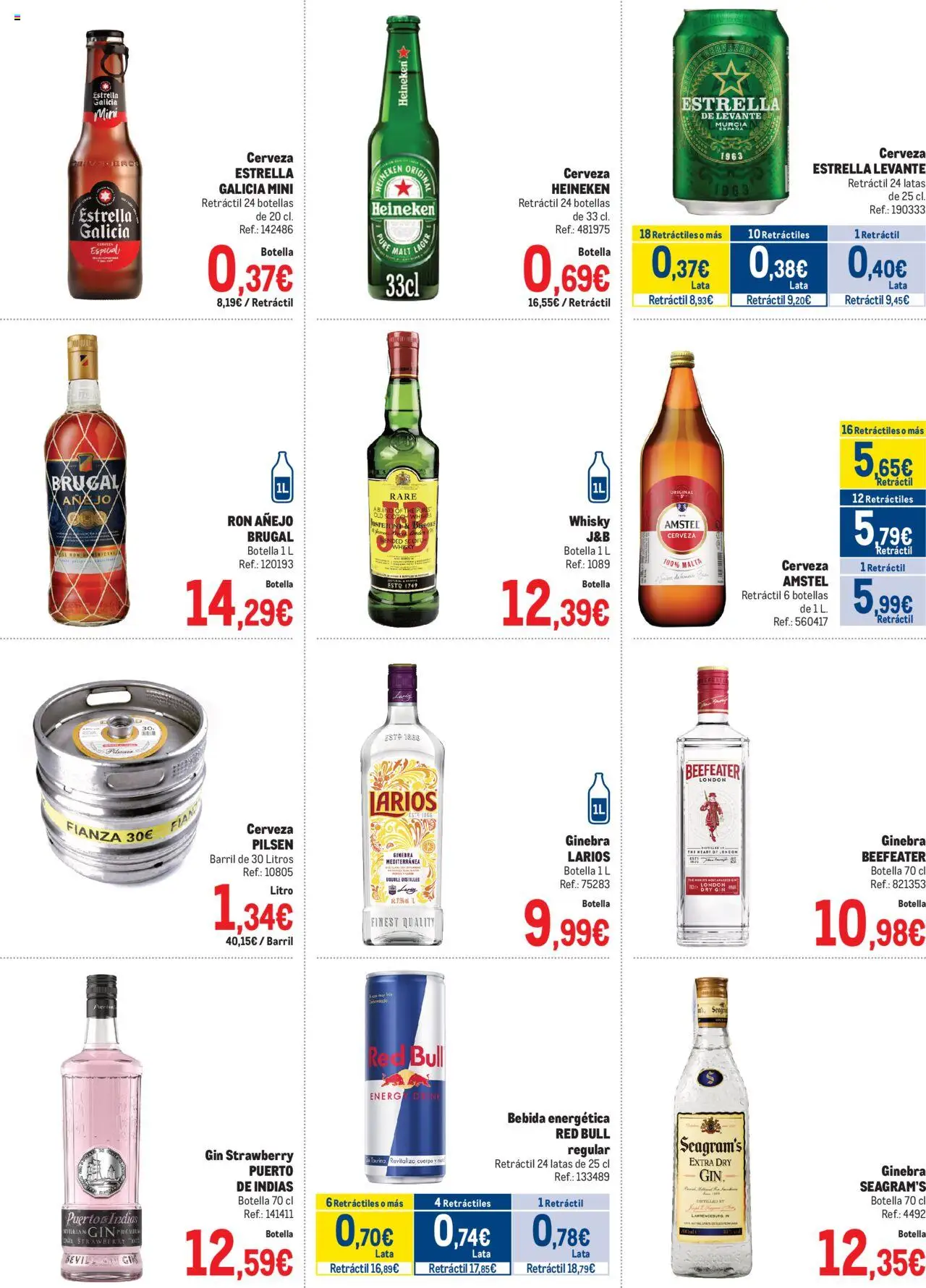 Makro - Fiestas de Elche │ válido desde el 04.08.2025 | Página: 3 | Productos: Cerveza, Ginebra, Whisky, Σπανάκι