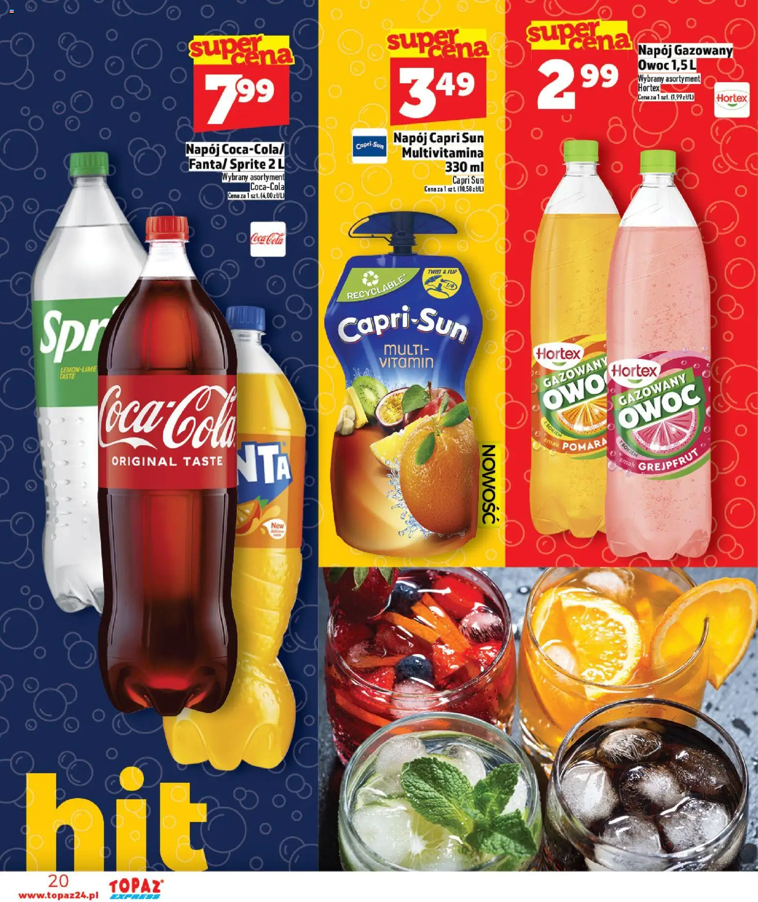 Topaz Gazetka - Express od 05.02.2026 | Strona: 20 | Produkty: Sprite, Grejpfrut