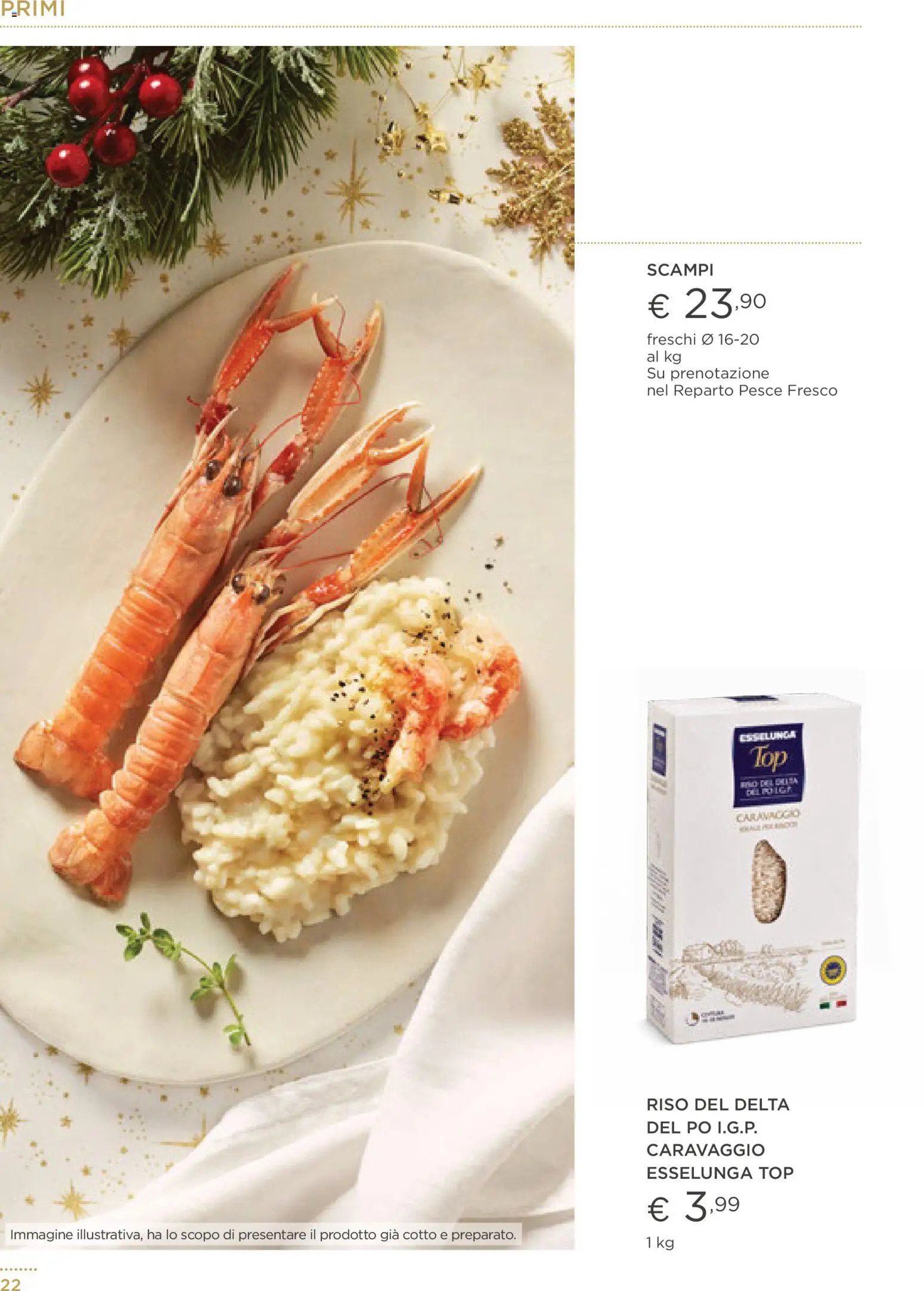 Volantino Esselunga S del 01.12.2025 | Pagina: 22 | Prodotti: Riso, Pesce, Top