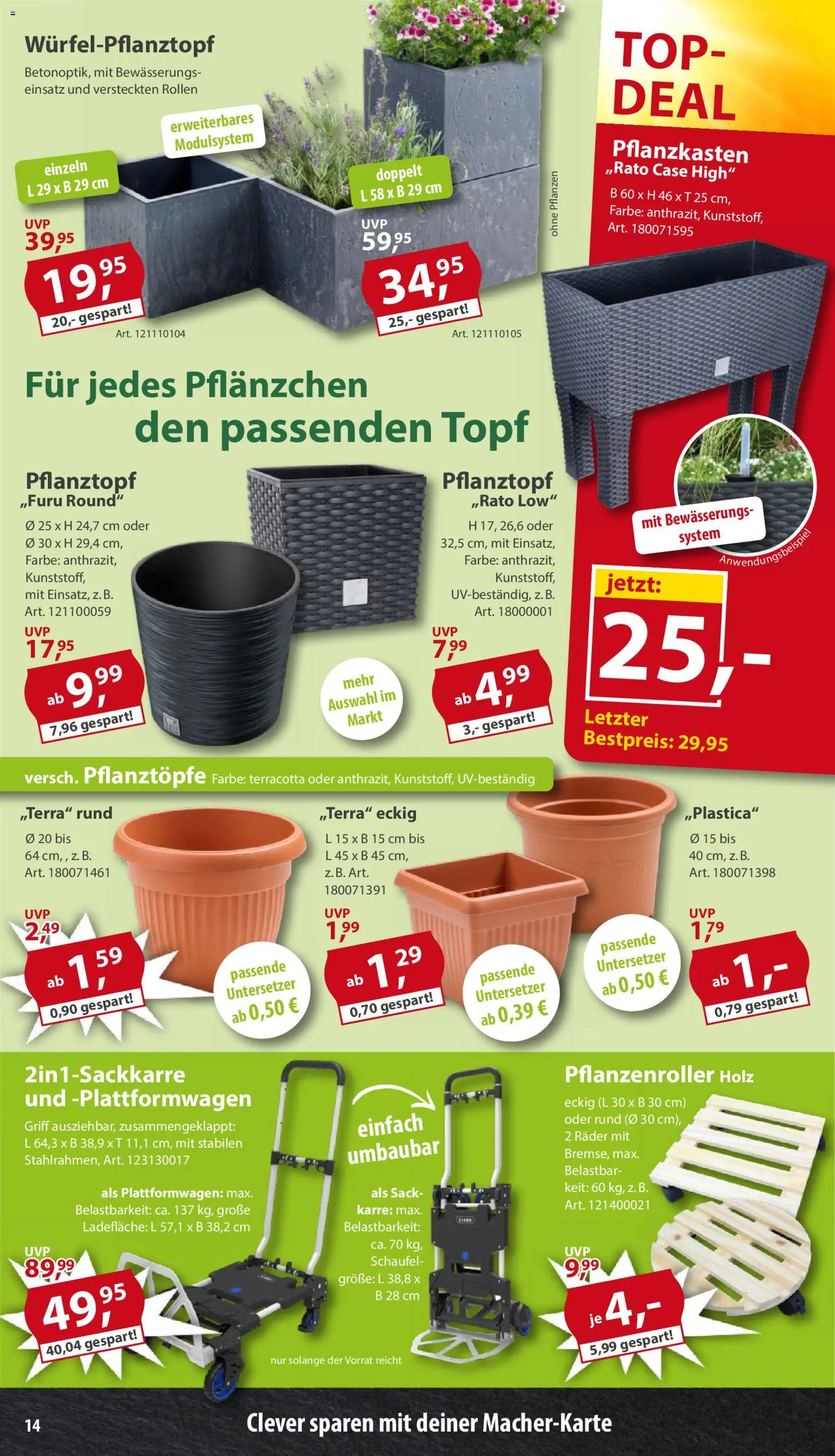 Sonderpreis Baumarkt Prospekt 	 – gültig ab 25.04.2026 | Seite: 14 | Produkte: Top