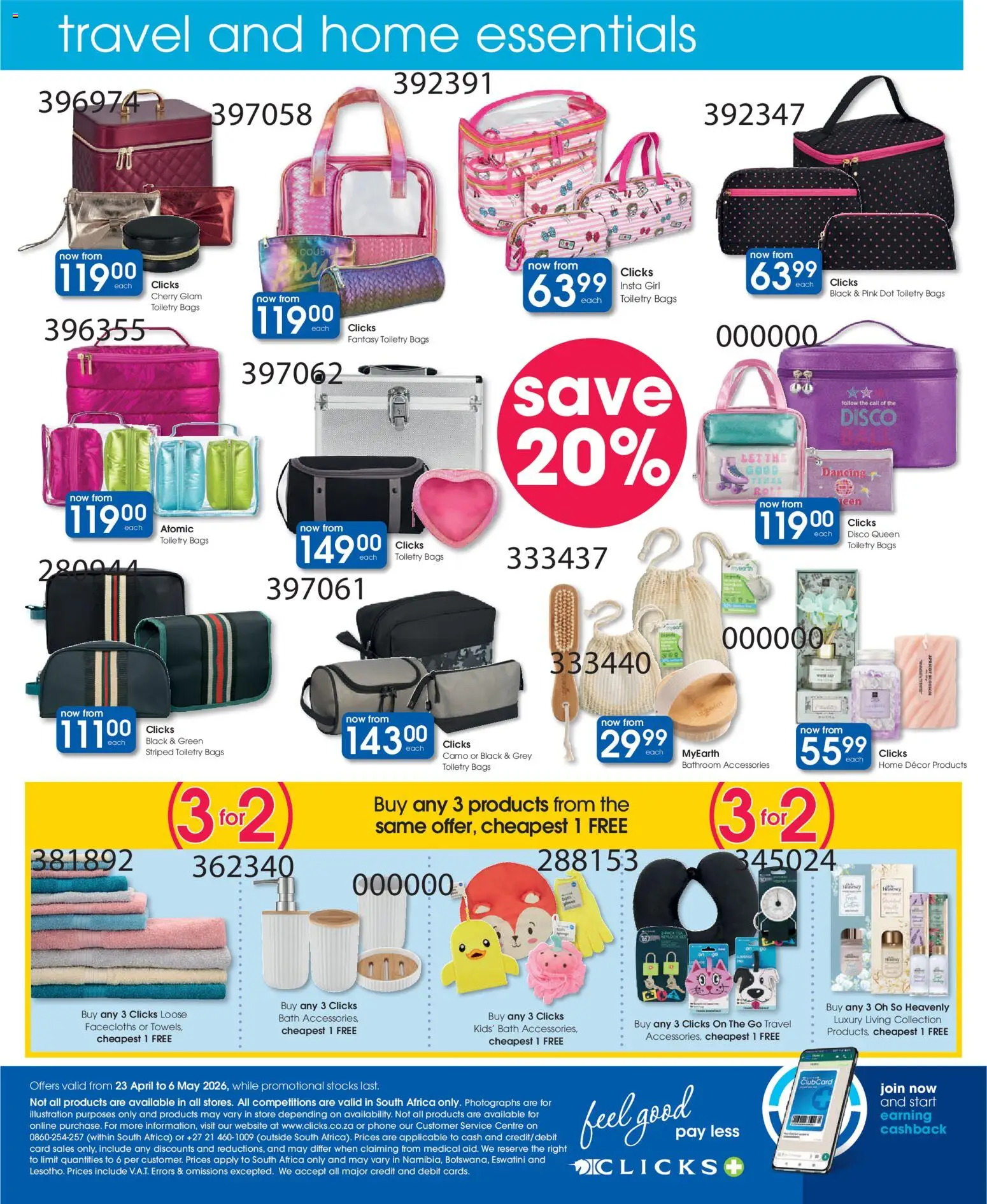 Clicks Specials | 23/04/2026 | How to get a limited discount? Save today! | South Africa