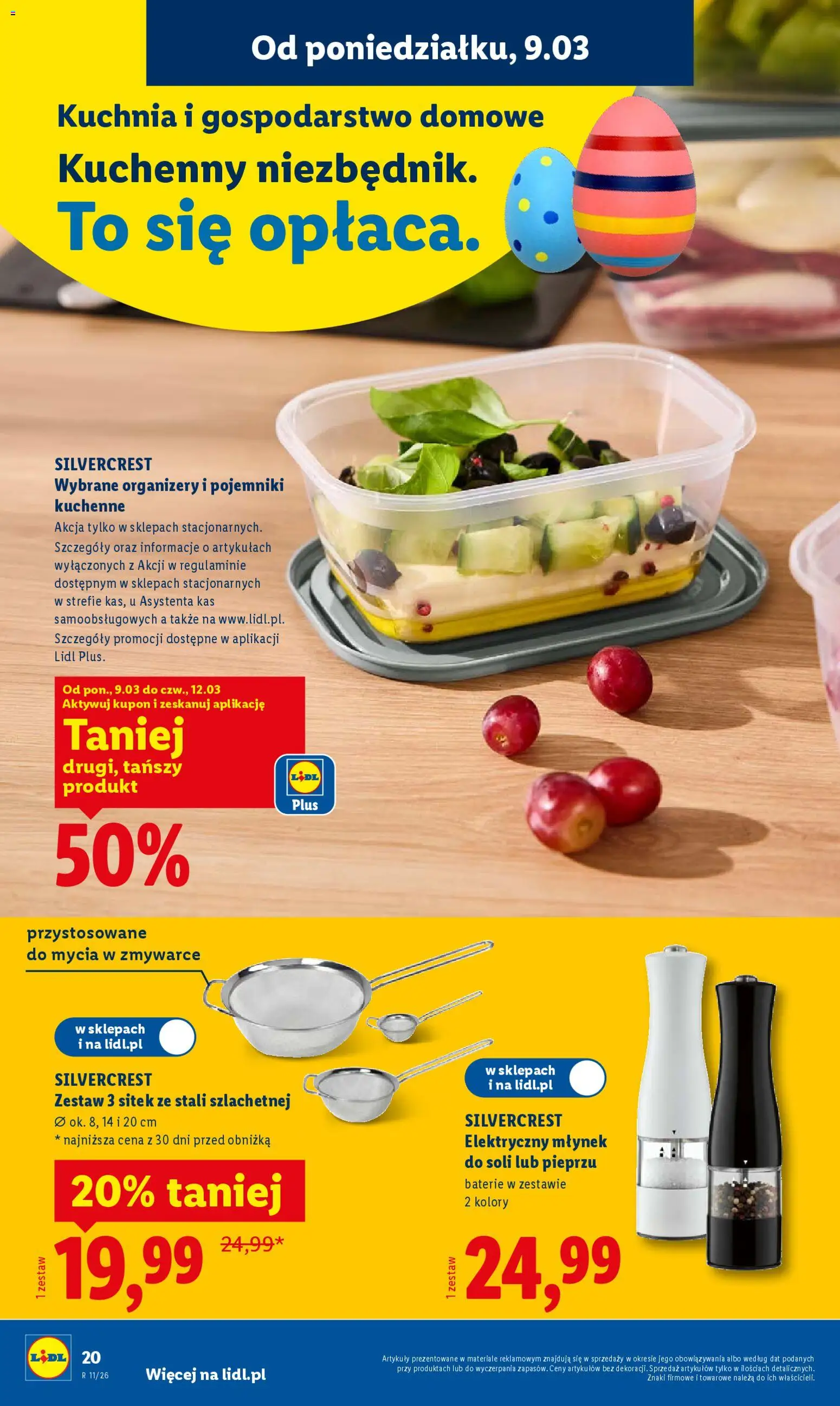 Lidl Polsko katalog od 09.03.2026 | Strana: 24 | Produkty: Mlýnek, Baterie