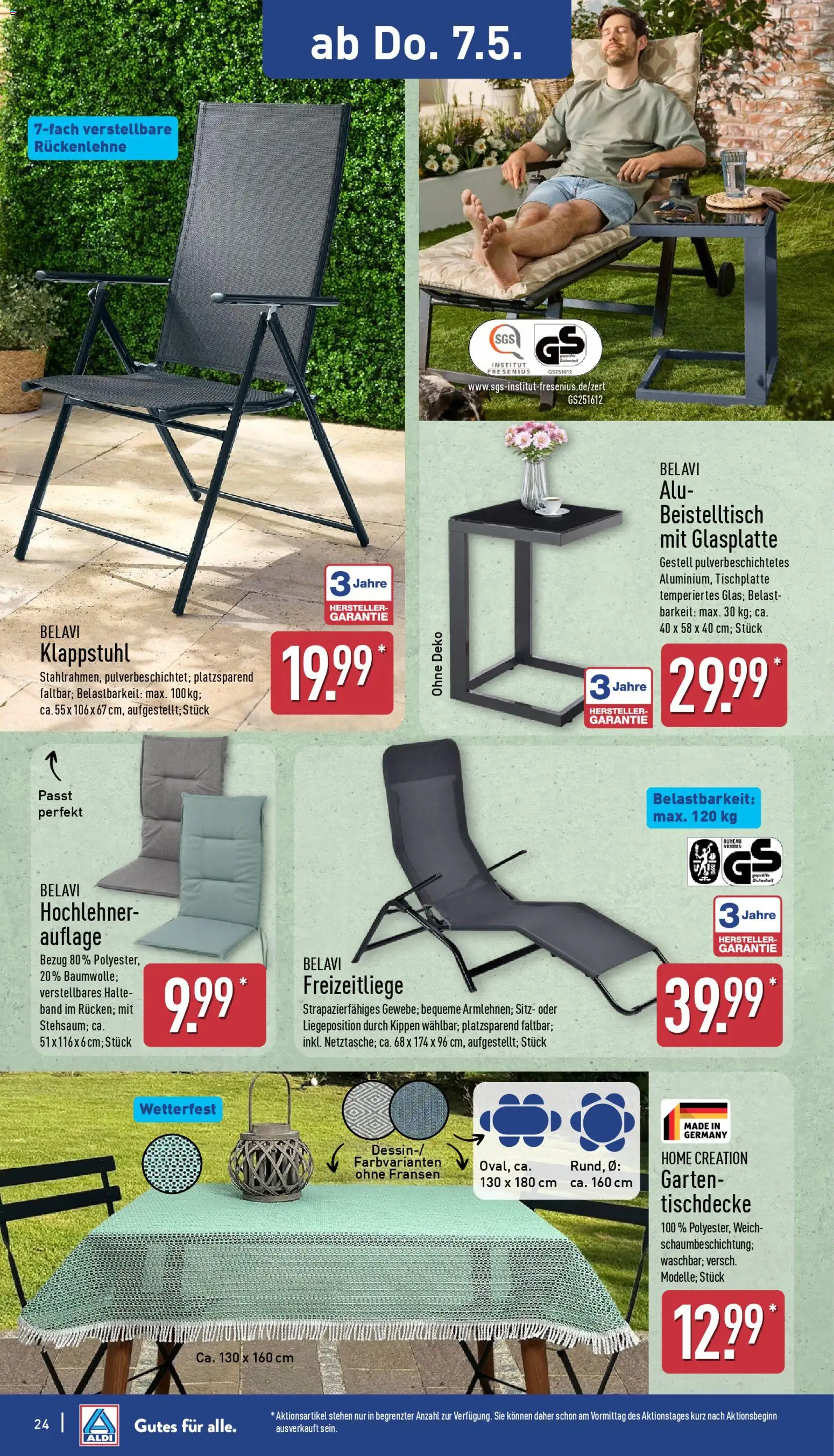 Aldi Prospekt 	 – gültig ab 04.05.2026 | Seite: 24 | Produkte: Beistelltisch, Belavi, Home creation