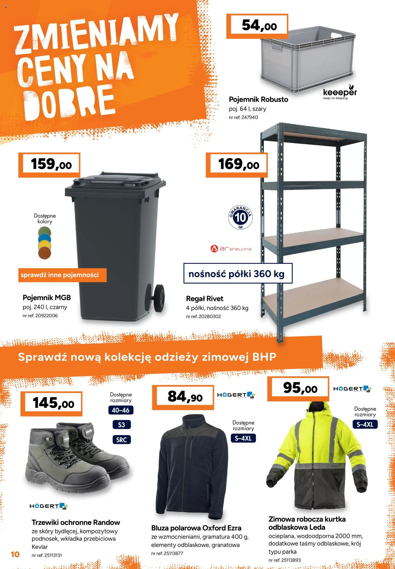 Bricoman Gazetka od 27.10.2025 | Strona: 10 | Produkty: Kurtka, Regał