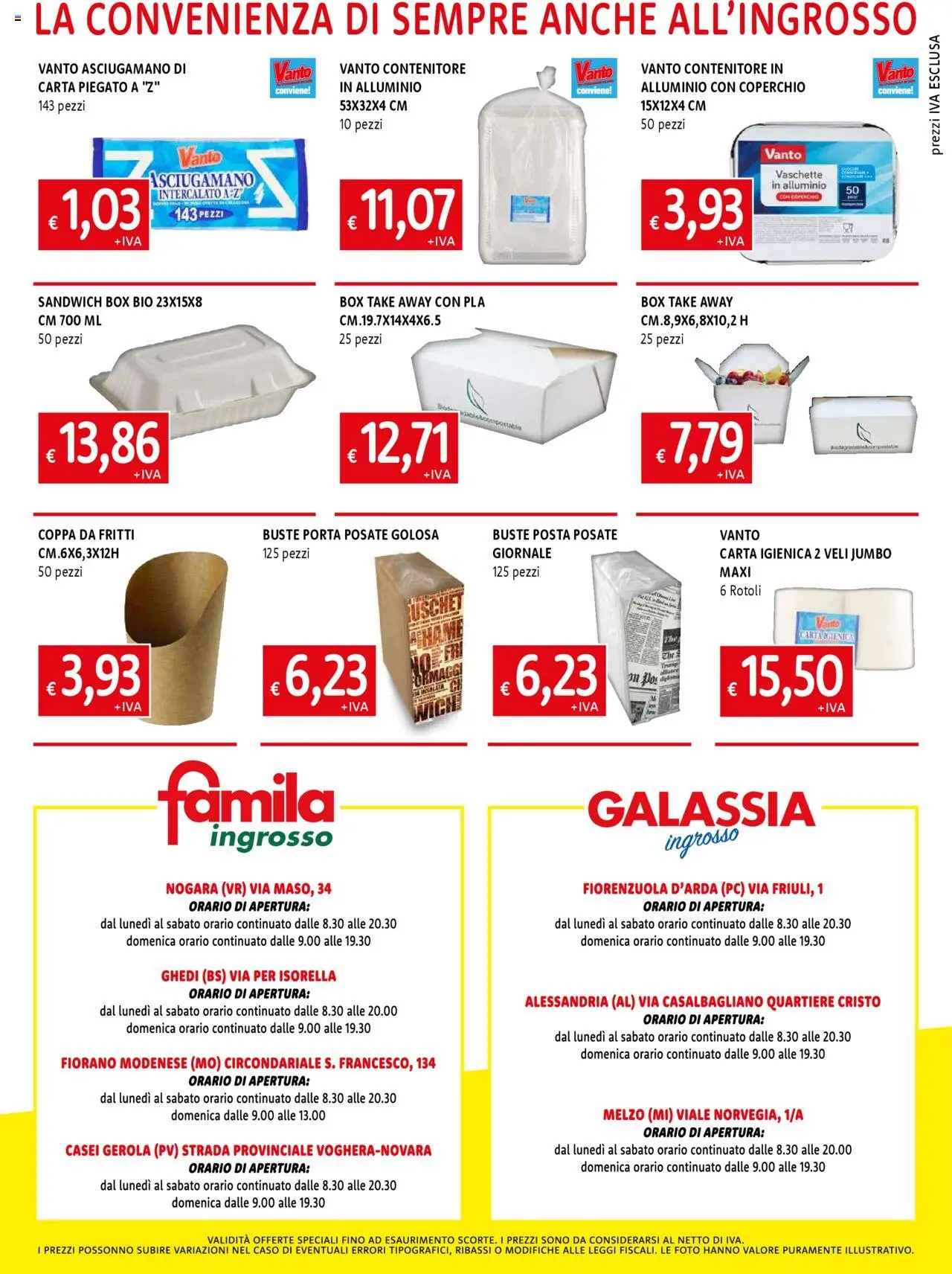 Volantino Famila del 12.06.2025 | Pagina: 8 | Prodotti: PC, Contenitore, Asciugamano, Vaschette