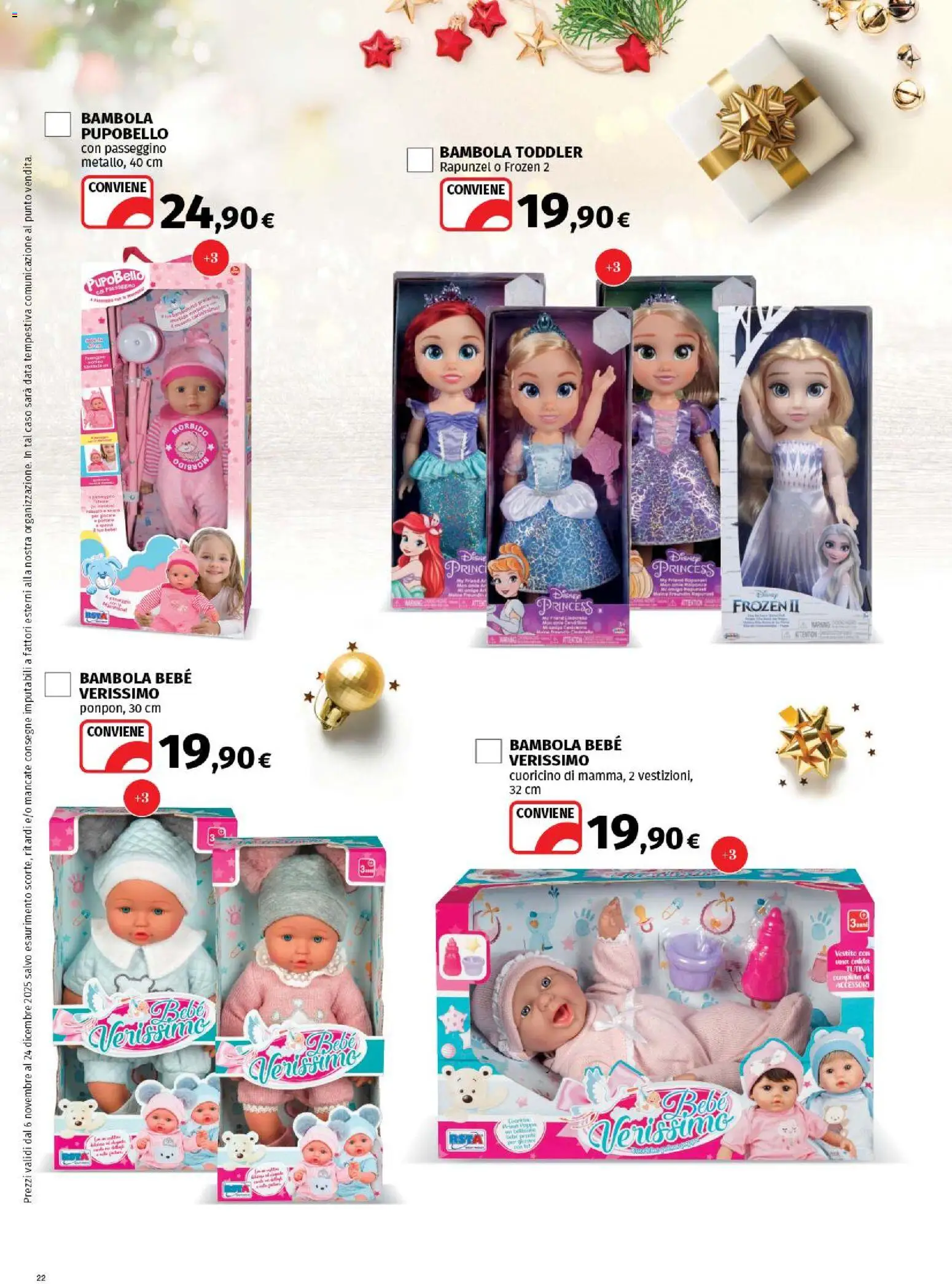 Volantino Ipercoop del 06.11.2025 | Pagina: 22 | Prodotti: Tutina, Vestito, Data, Passeggino