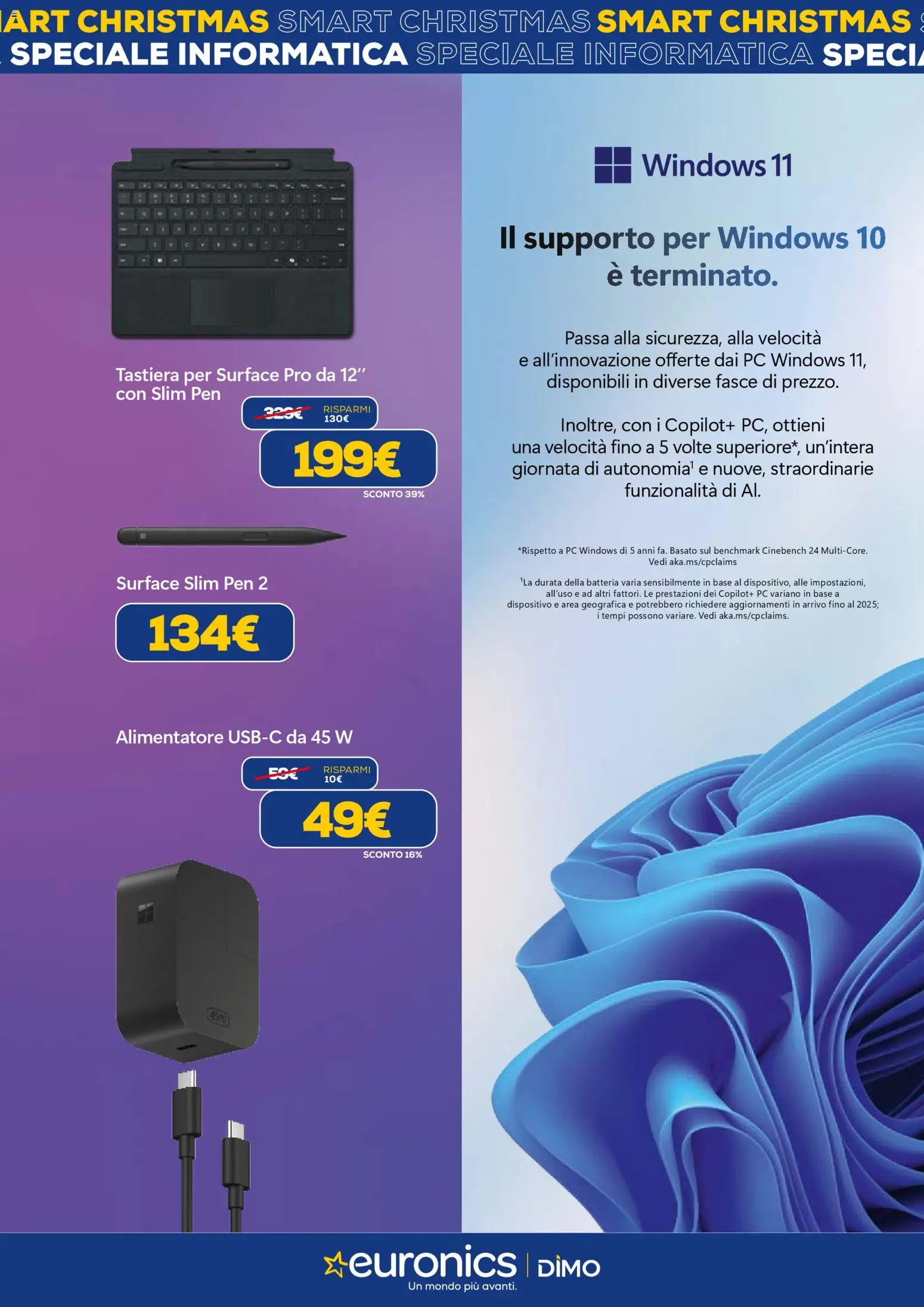 Volantino Euronics del 02.12.2025 | Pagina: 15 | Prodotti: PC, Tastiera, Batteria