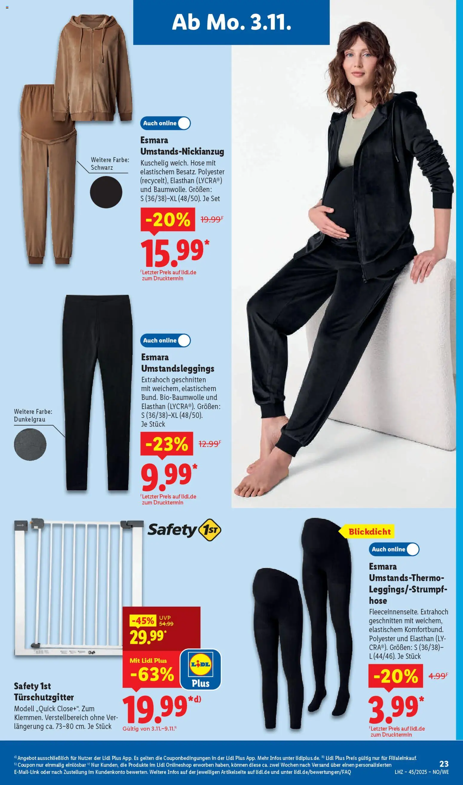 Lidl Prospekt Holzminden – gültig ab 03.11.2025 | Seite: 45 | Produkte: Hose