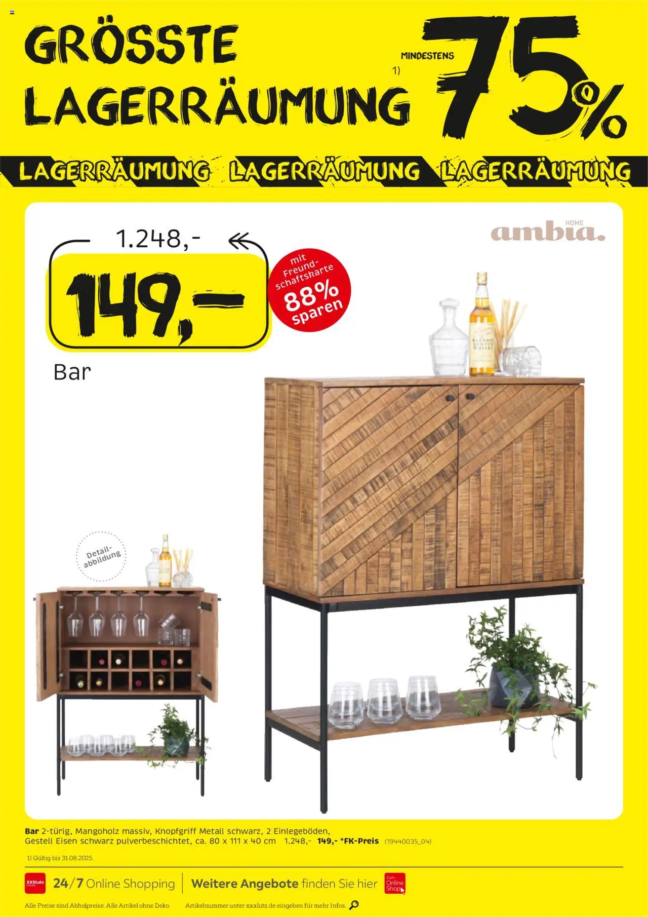 XXXL Lutz Größte Lagerräumungsverkauf - gültig ab dem 18.08.2025 | Seite: 12