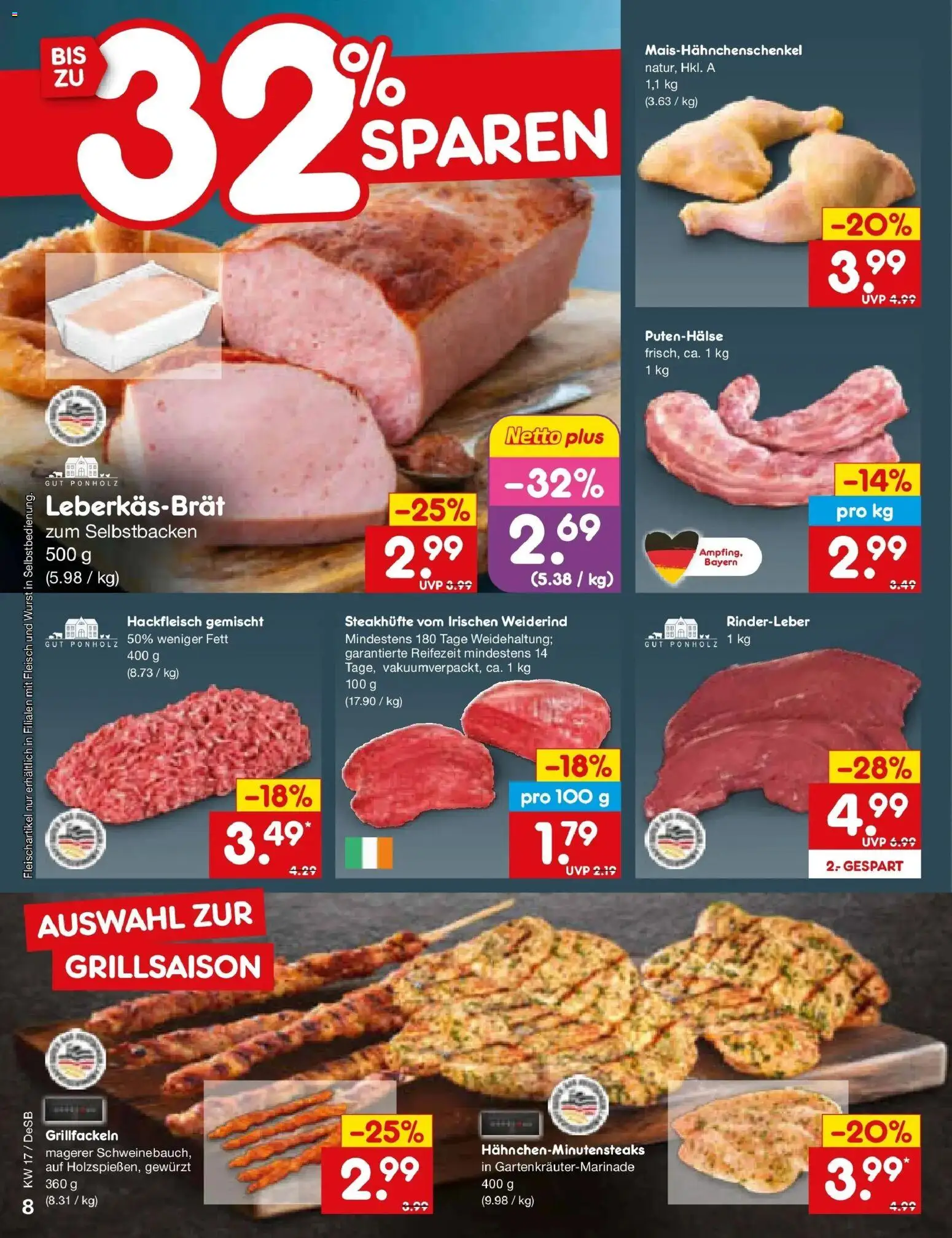 Netto Marken-Discount Prospekt Thierhaupten	 – gültig ab 20.04.2026 | Seite: 10 | Produkte: Wurst, Fleisch, Hackfleisch