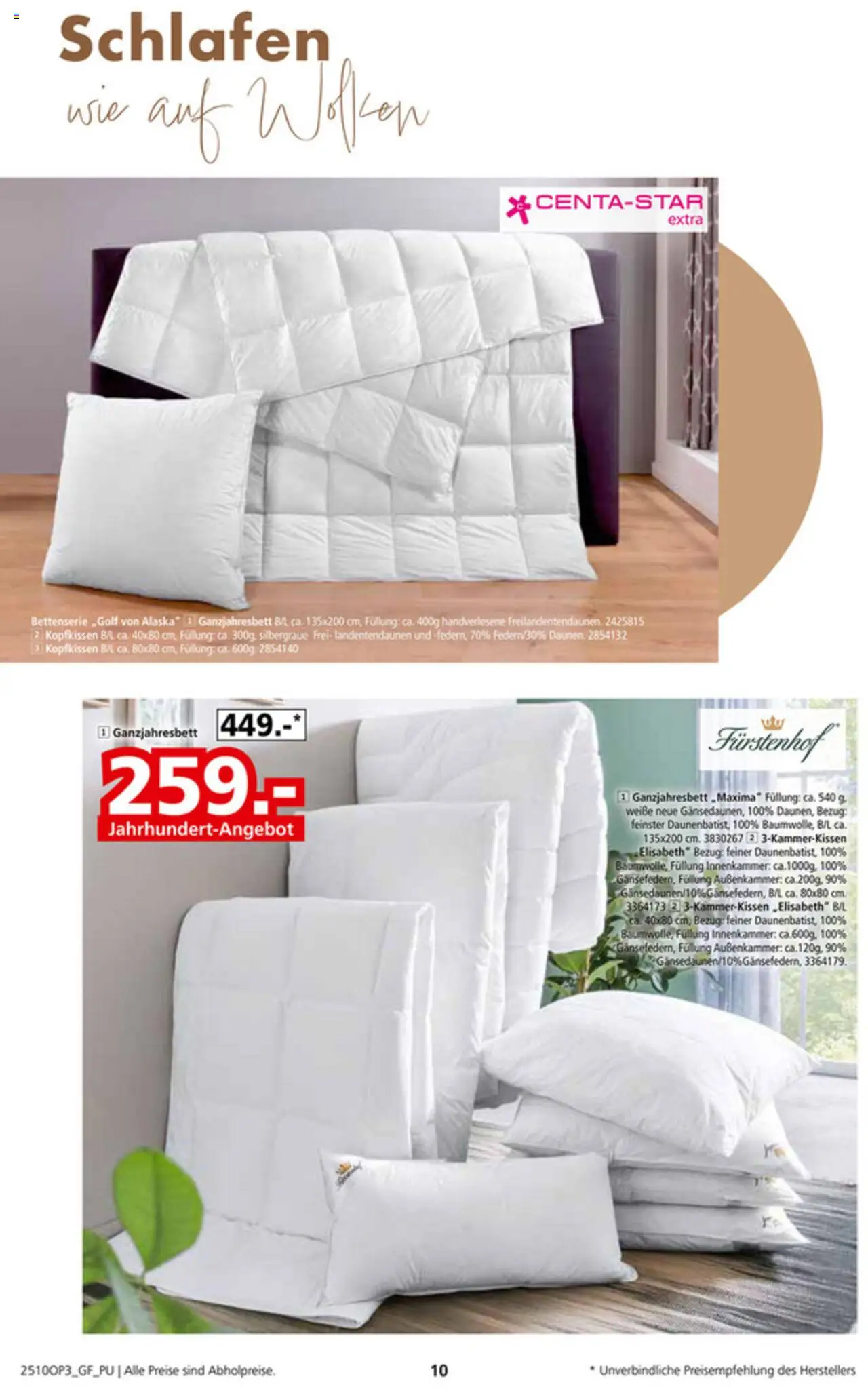 Segmüller Heimtextilien Spezial – gültig ab 06.10.2025 | Seite: 16 | Produkte: Kopfkissen