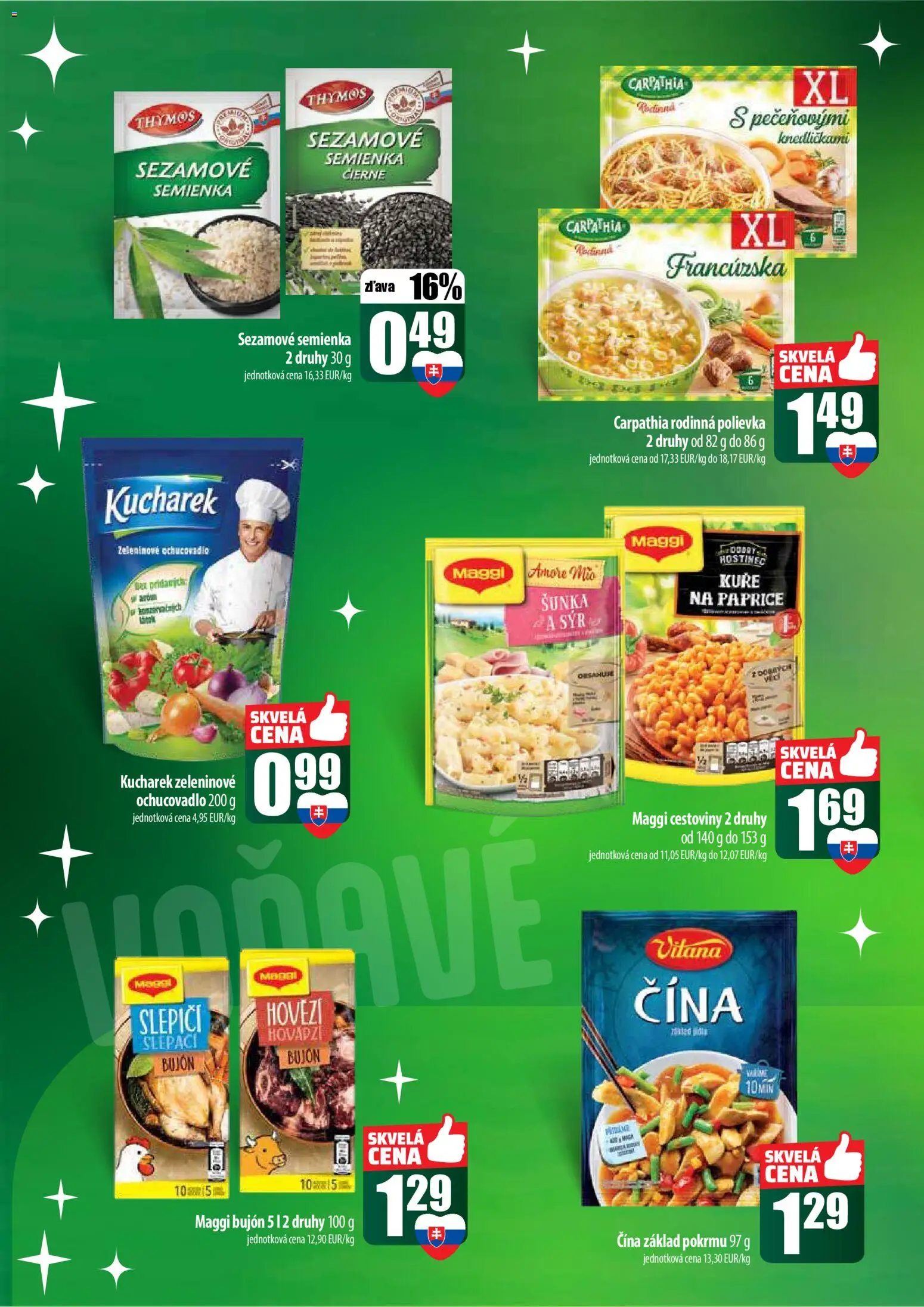 Nové COOP Jednota akcie – leták je platný od 18.12.2025 | Strana: 36 | Produkty: Syr, Šunka, Bujón, Cestoviny