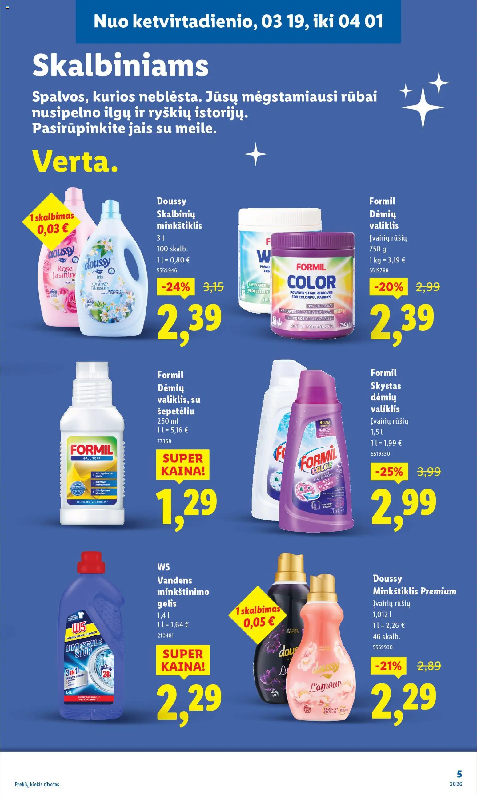 LIDL akcijos nuo 19.03.2026 | Puslapis: 5