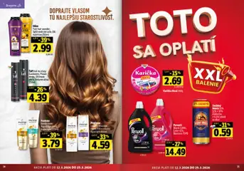Fresh leták platný od 12.03.2026 | Strana: 18 | Produkty: Šampón, Kondicionér, Lak na vlasy, Smädný Mních