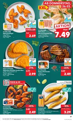 Kaufland Prospekt 	 ab 26.03.2026 gültig | Seite: 37 | Produkte: Hahnchen, Fisch