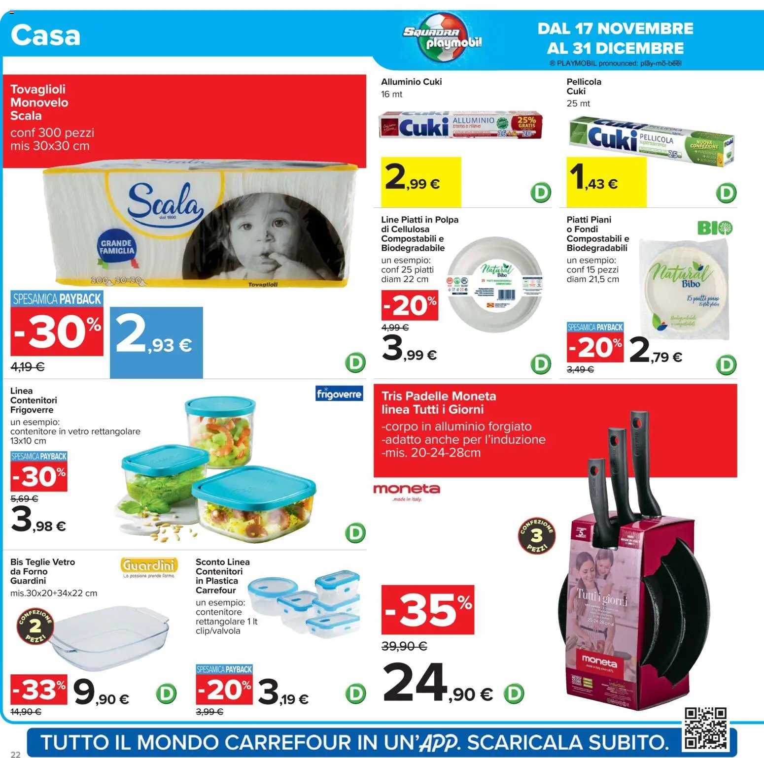 Volantino Carrefour del 02.12.2025 | Pagina: 22 | Prodotti: Scala, Forno, Pellicola, Alluminio
