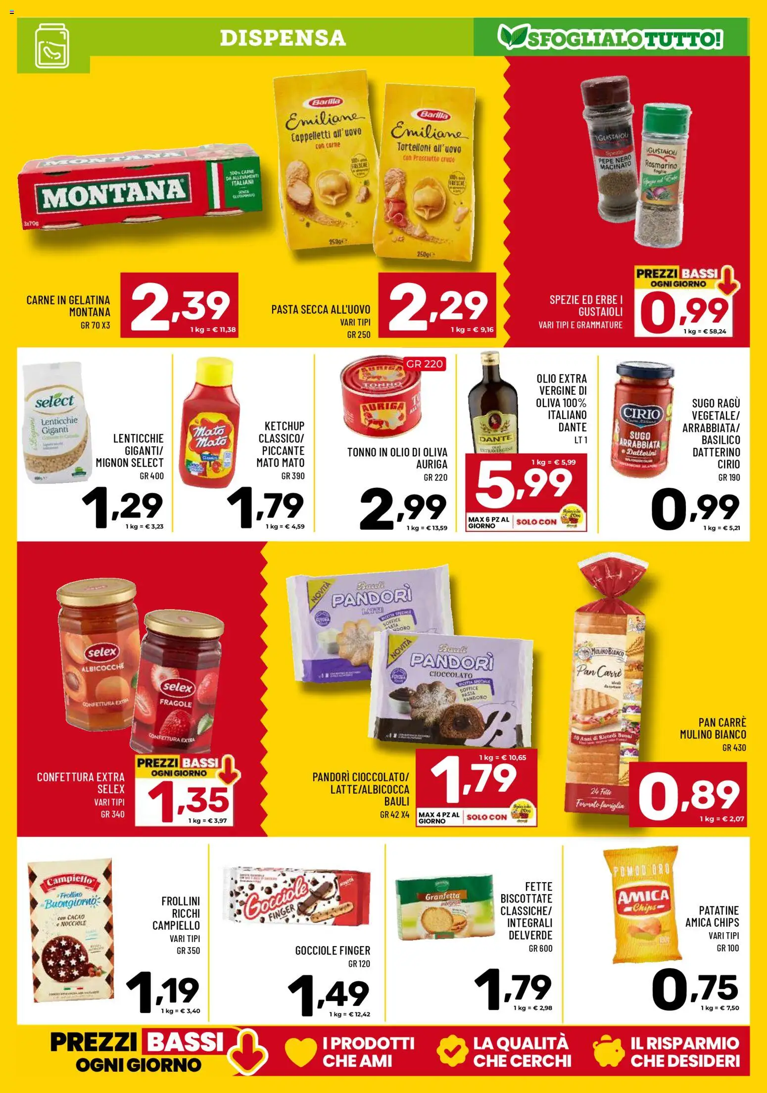 Volantino Il Centesimo del 03.02.2026 | Pagina: 11 | Prodotti: Patatine, Pepe, Pasta, Albicocche