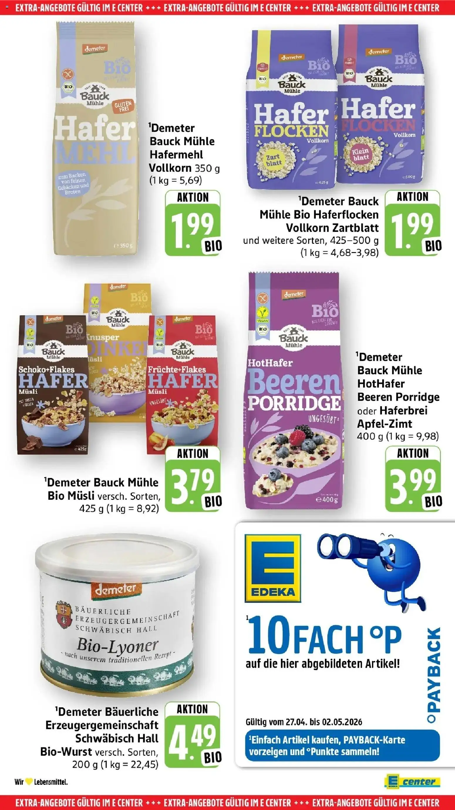 Angebote – gültig ab 27.04.2026 | Seite: 57 | Produkte: Musli, Mühle, Mehl, Flocken