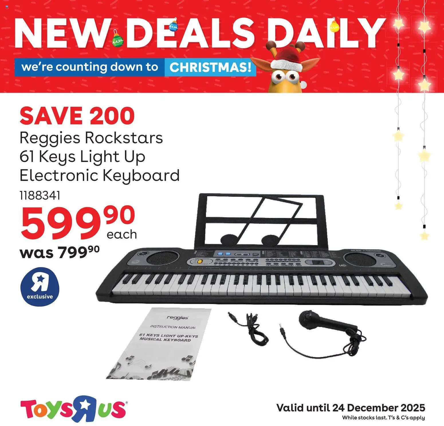 New Toys R Us catalogue – valid from 24.12.2025 | Page: 10 | Products: Keyboard, Toys, Light