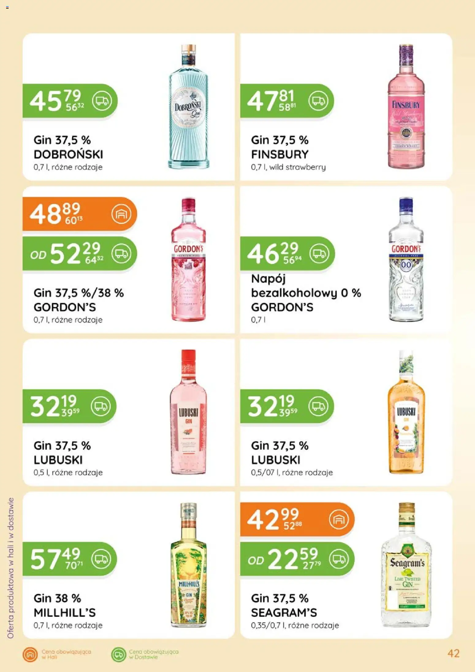 Eurocash Gazetka - Katalog Alkoholowy od 01.02.2026 | Strona: 42 | Produkty: Gin
