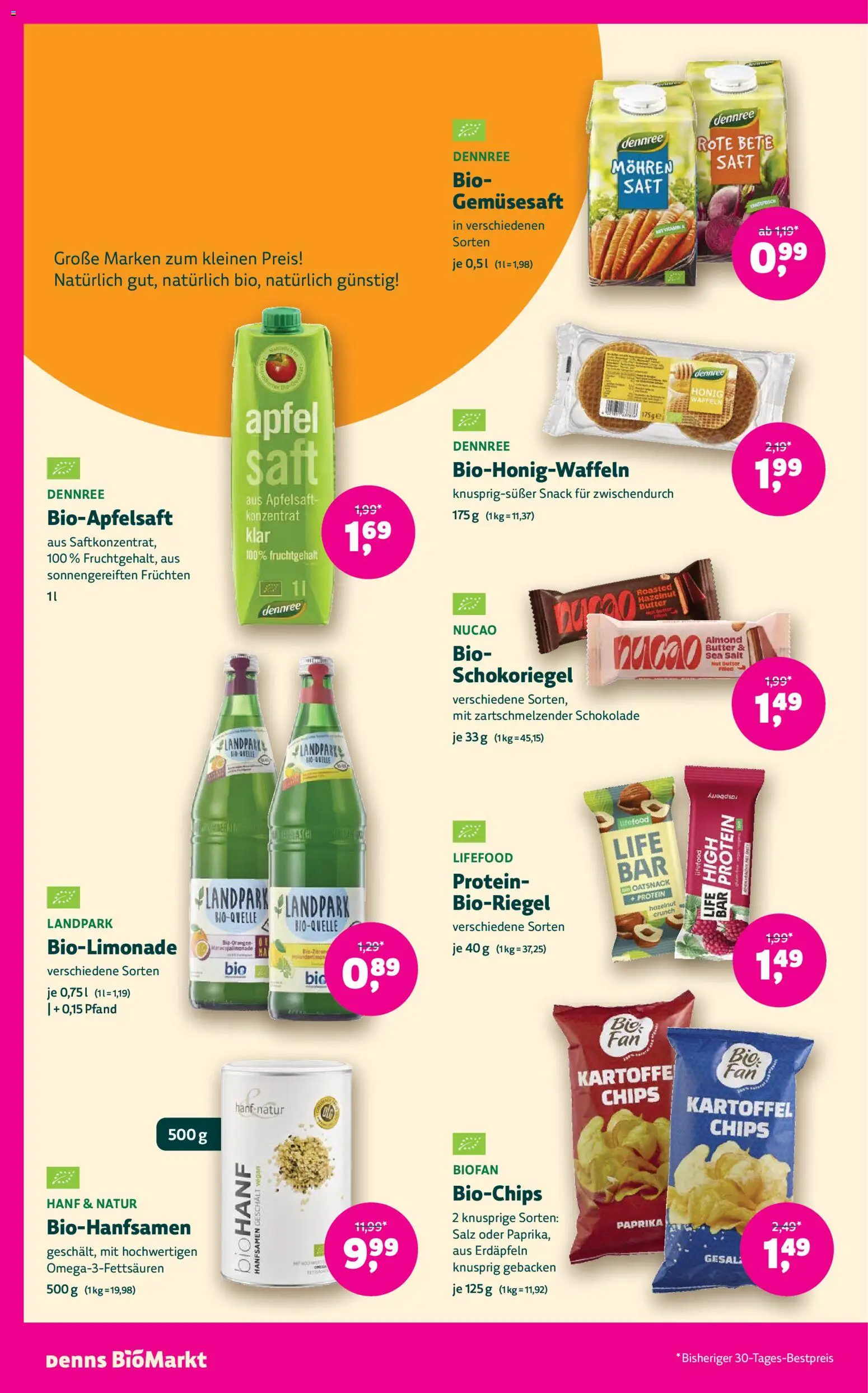 Denns BioMarkt Angebote gültig ab 02.01.2025 | Seite: 16 | Produkte: Salz, Butter, Schokolade, Saft
