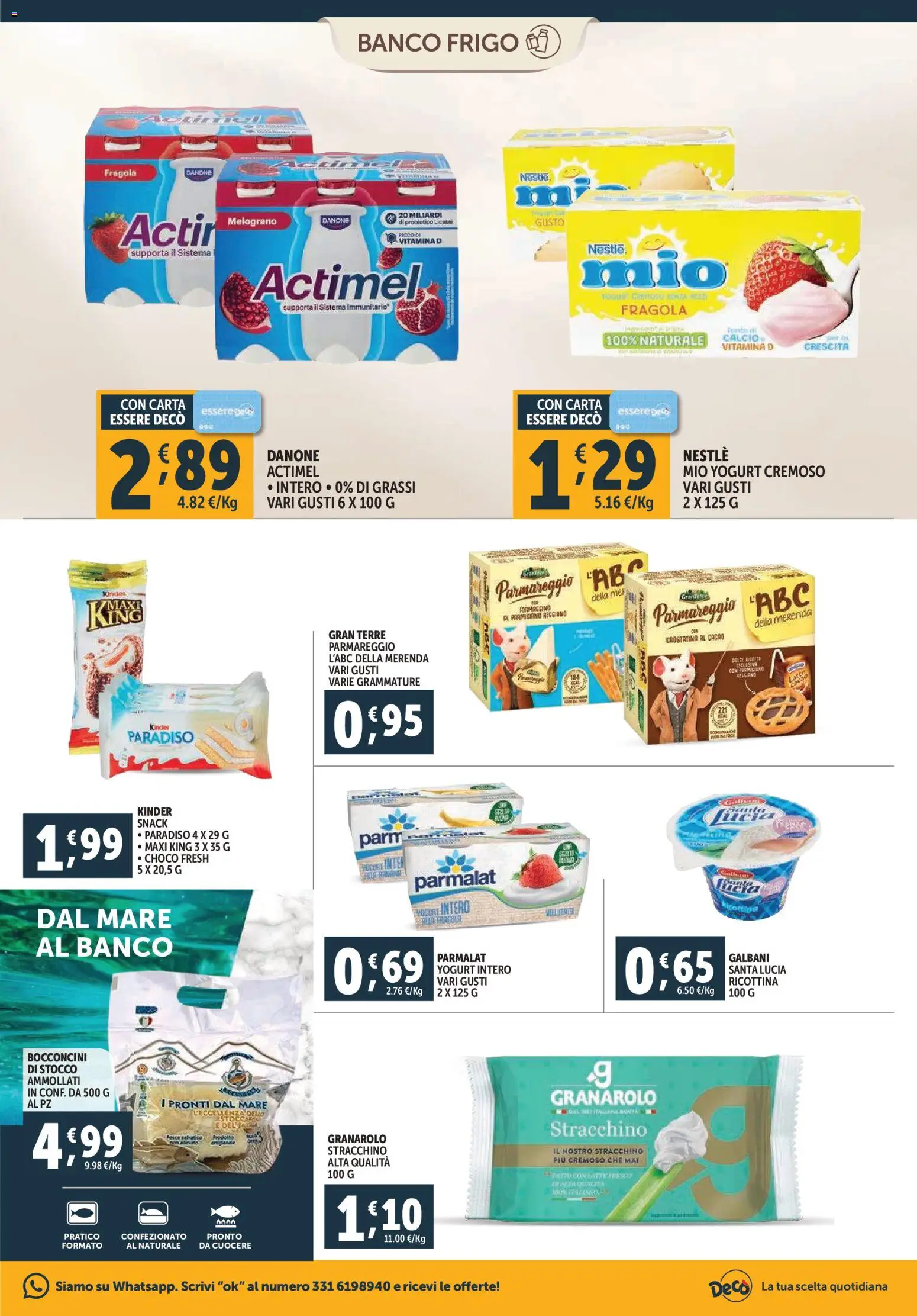Volantino Decò del 07.11.2025 | Pagina: 7 | Prodotti: Yogurt, Stracchino, Cacao, Parmigiano