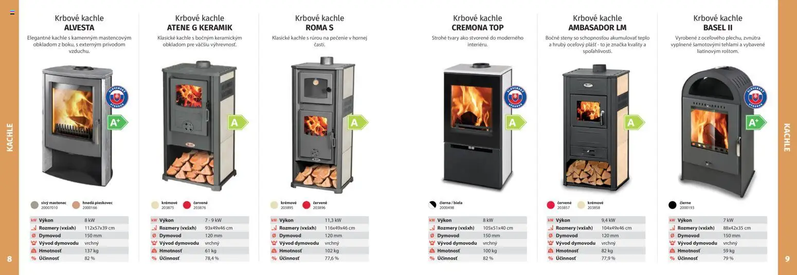 Nové Kinekus akcie – leták je platný od 27.10.2025 | Strana: 5 | Produkty: Krbové kachle, Kachle