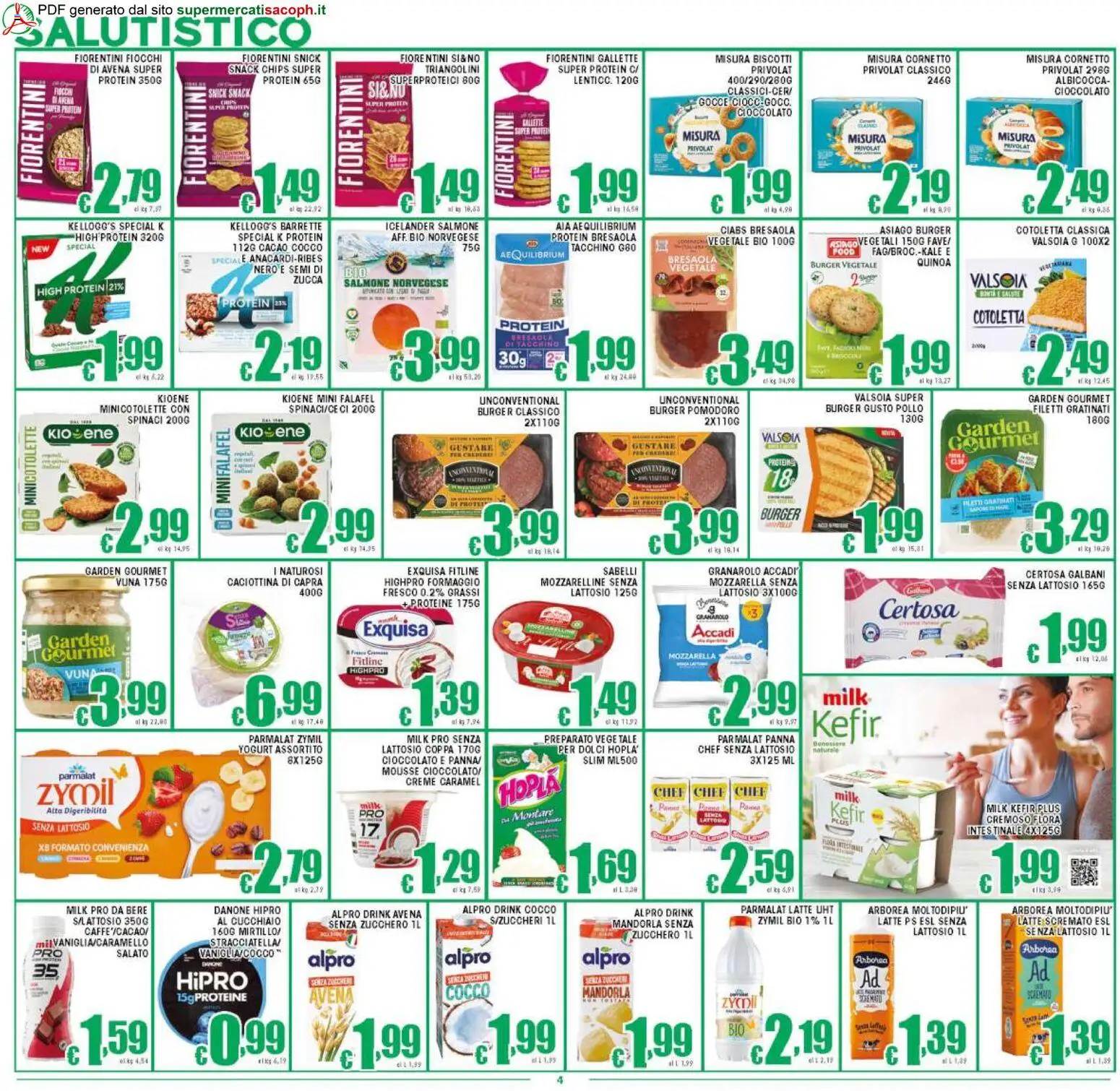 Volantino Sacoph del 13.02.2026 | Pagina: 4 | Prodotti: Cioccolato, Salmone, Pomodoro, Formaggio