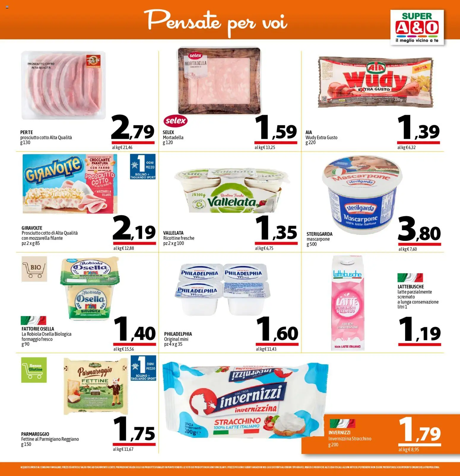 Volantino A&O del 30.10.2025 | Pagina: 13 | Prodotti: Formaggio, Prosciutto, Parmigiano reggiano, Robiola