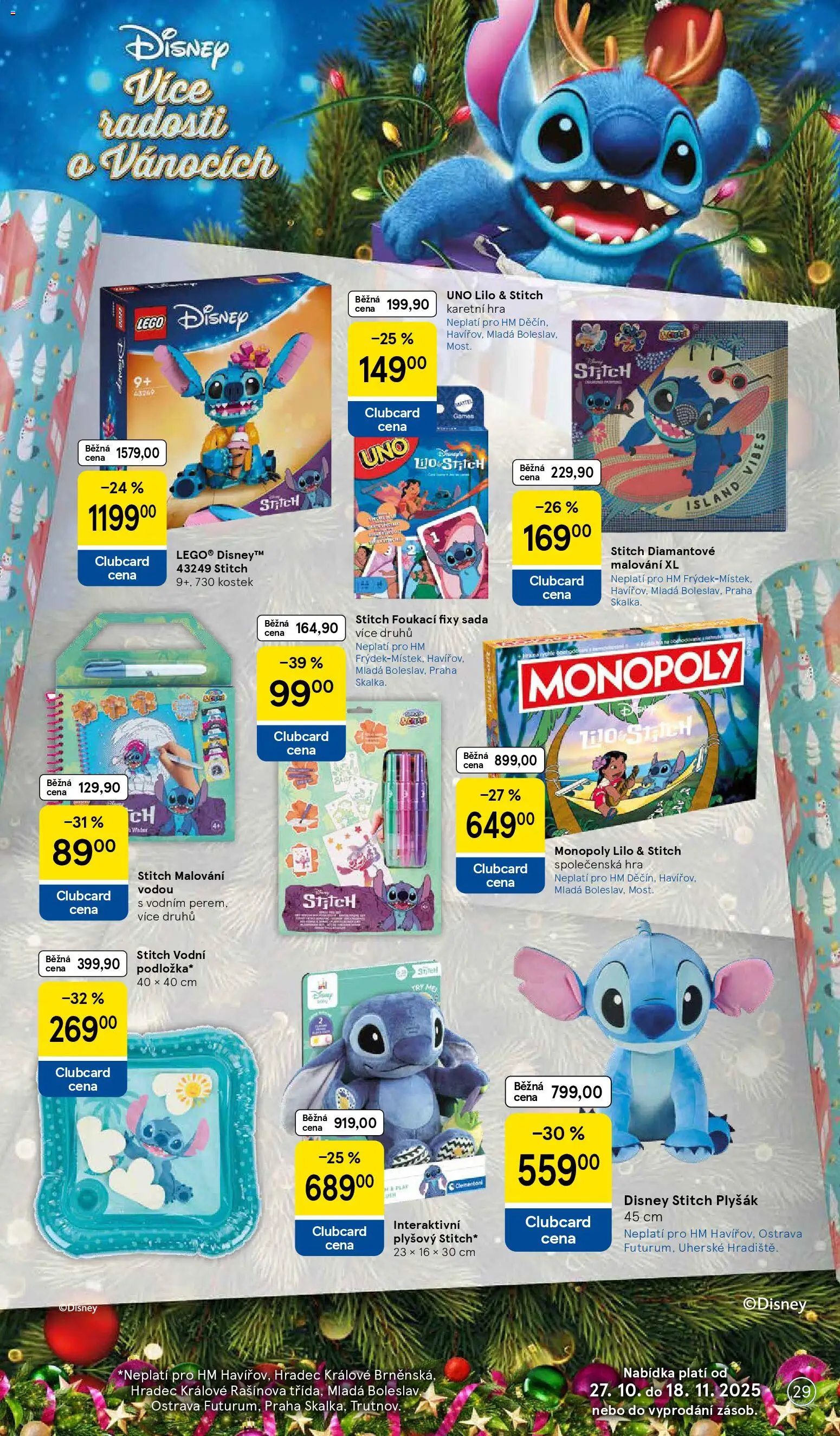 Tesco katalog od 27.10.2025 | Strana: 29 | Produkty: Hra, Fixy, Malování vodou, Foukací fixy
