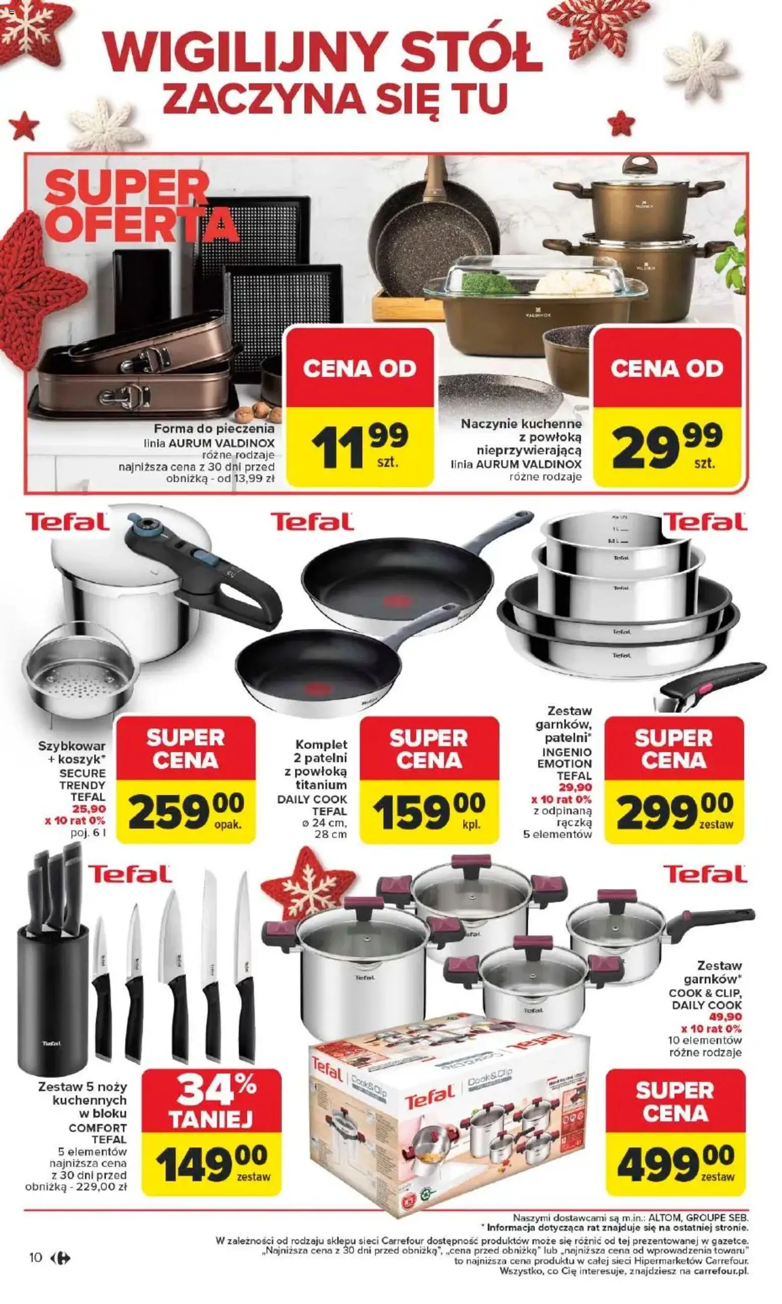 Carrefour Gazetka - Święta spełnionych marzeń od 10.11.2025 | Strona: 11 | Produkty: Stół, Szybkowar, Tefal