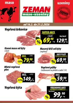 Náhled letáku Prodejny Zeman leták od 16.02.2026
