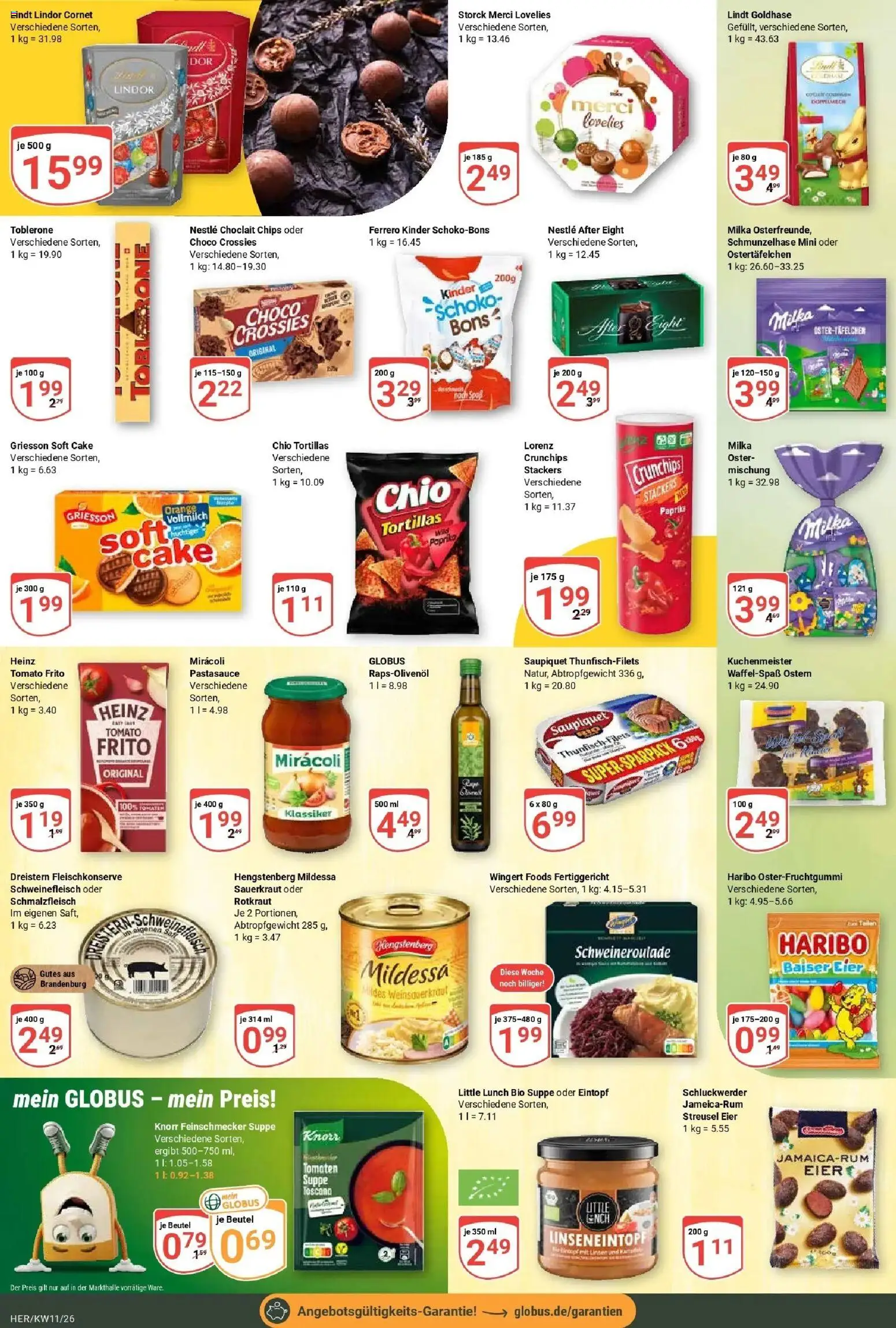 Globus prospekt Hermsdorf	 – gültig ab 09.03.2026 | Seite: 11 | Produkte: Tomaten, Milka, Paprika, Schweinefleisch