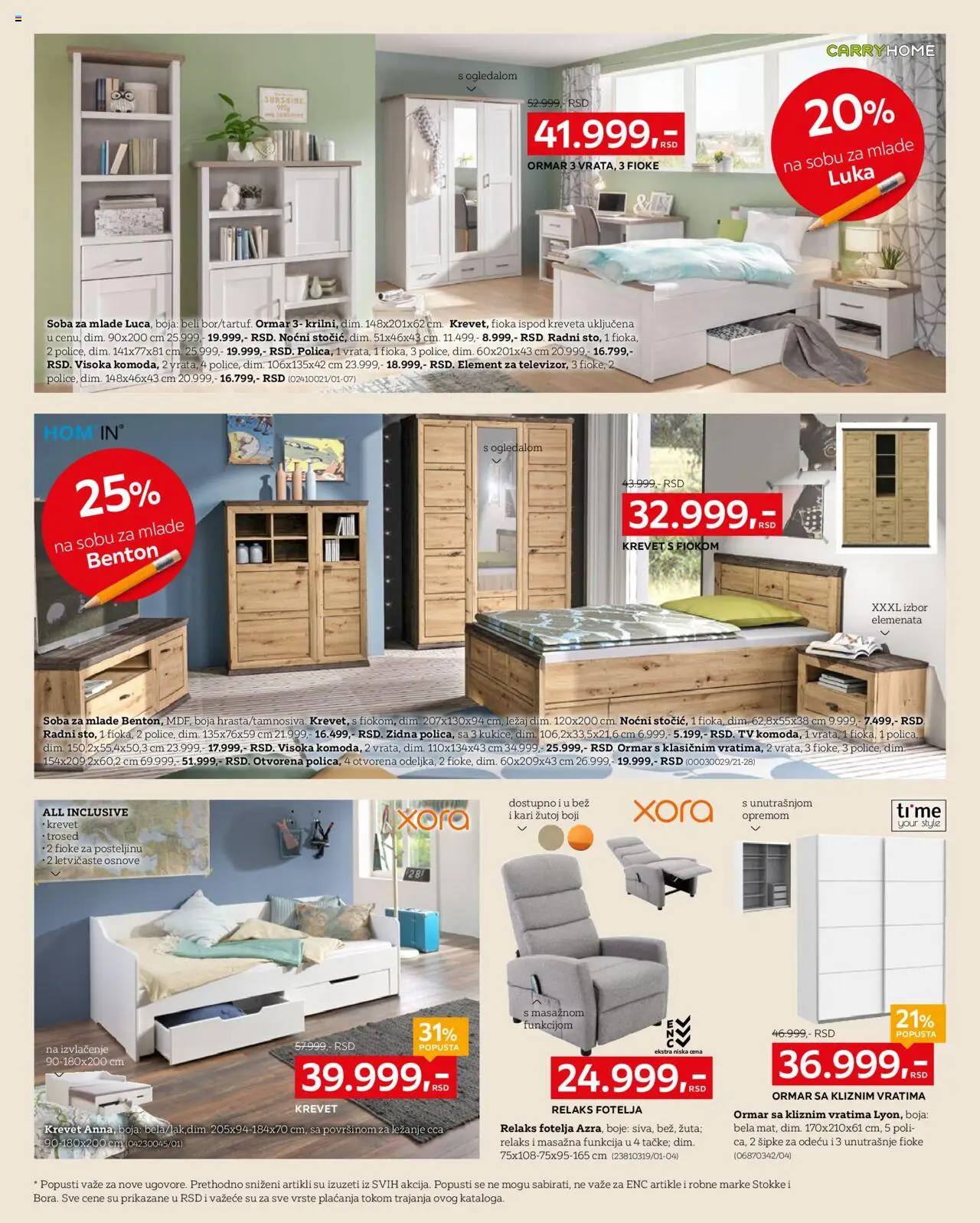 Lesnina XXXL katalog - važi od 04.08.2025 | Strana: 2 | Proizvode: Krevet, Fotelja, Ormar, Trosed