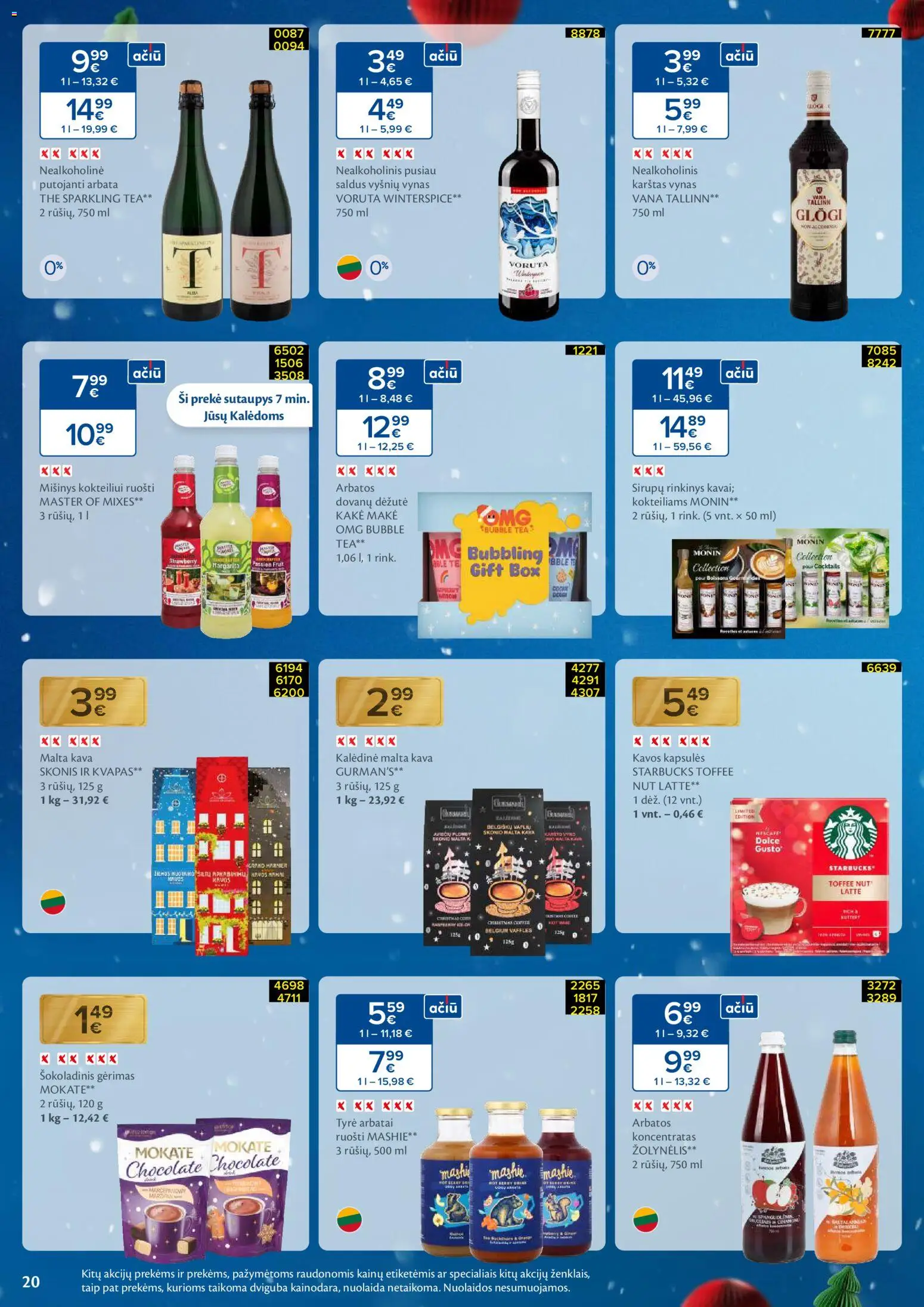 MAXIMA akcijos nuo 04.11.2025 | Puslapis: 20 | Prekių: Tyrė, Kvapas, Kava, Vynas