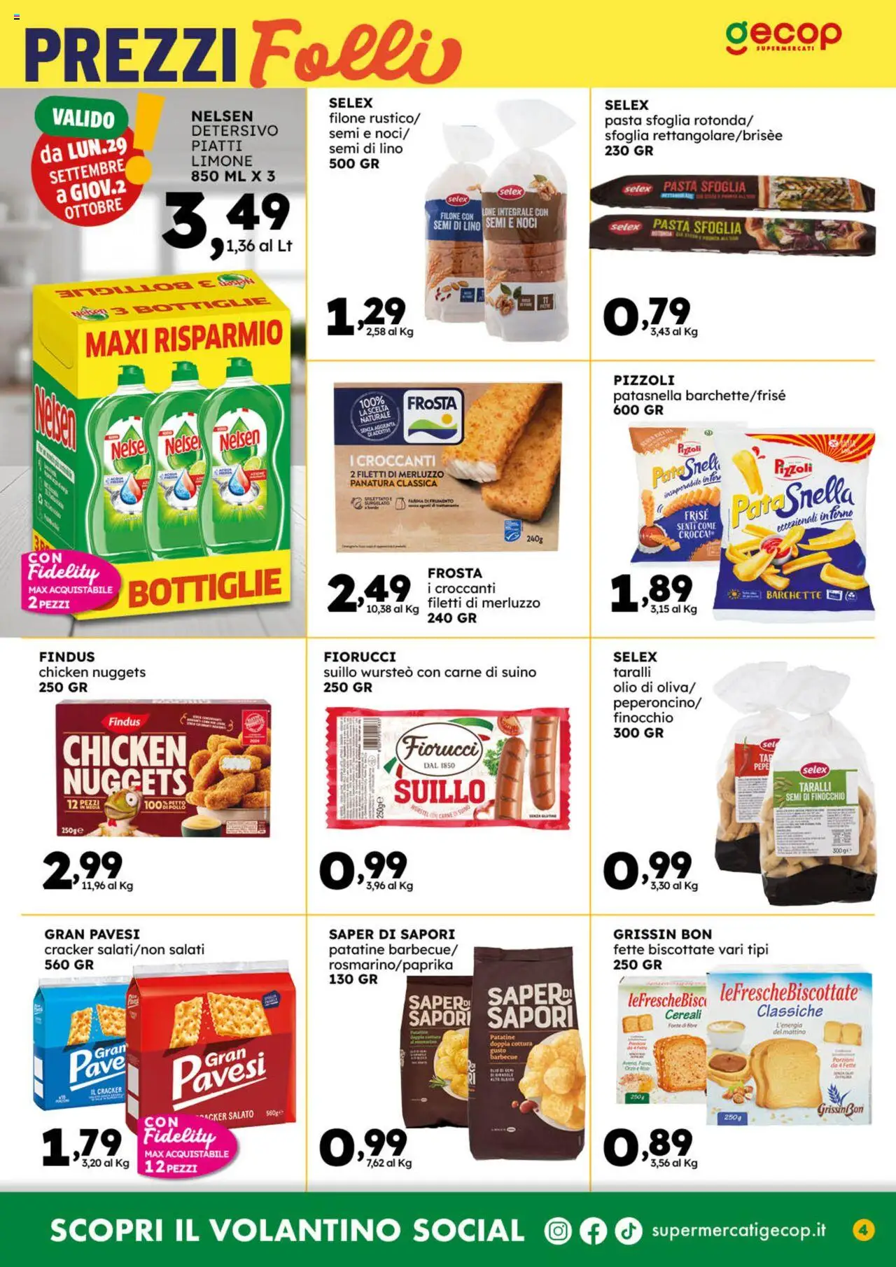 Volantino GECOP del 22.09.2025 | Pagina: 4 | Prodotti: Cd, Nuggets, Barbecue, Limone