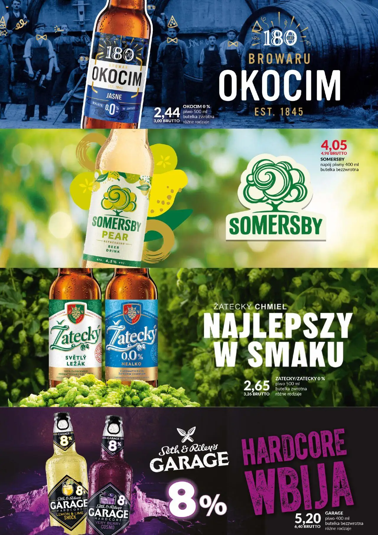 Eurocash Gazetka - Katalog Alkoholowy od 01.08.2025 | Strona: 50 | Produkty: Leżak, Piwo, Somersby