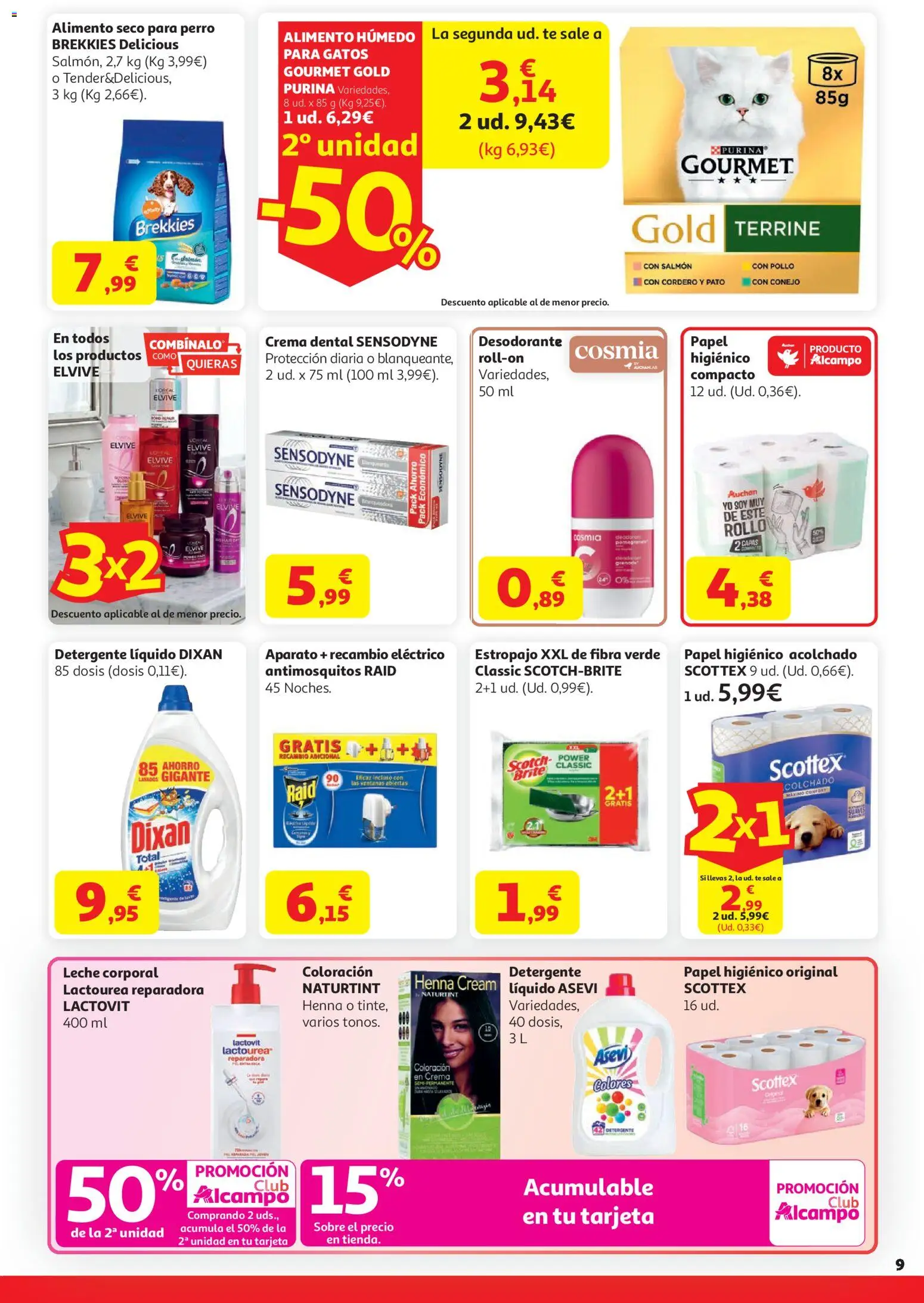 Alcampo Superstore Nacional │ válido desde el 21.04.2026 | Página: 9 | Productos: Detergente, Papel higienico, Té, Φίλτρο καφέ