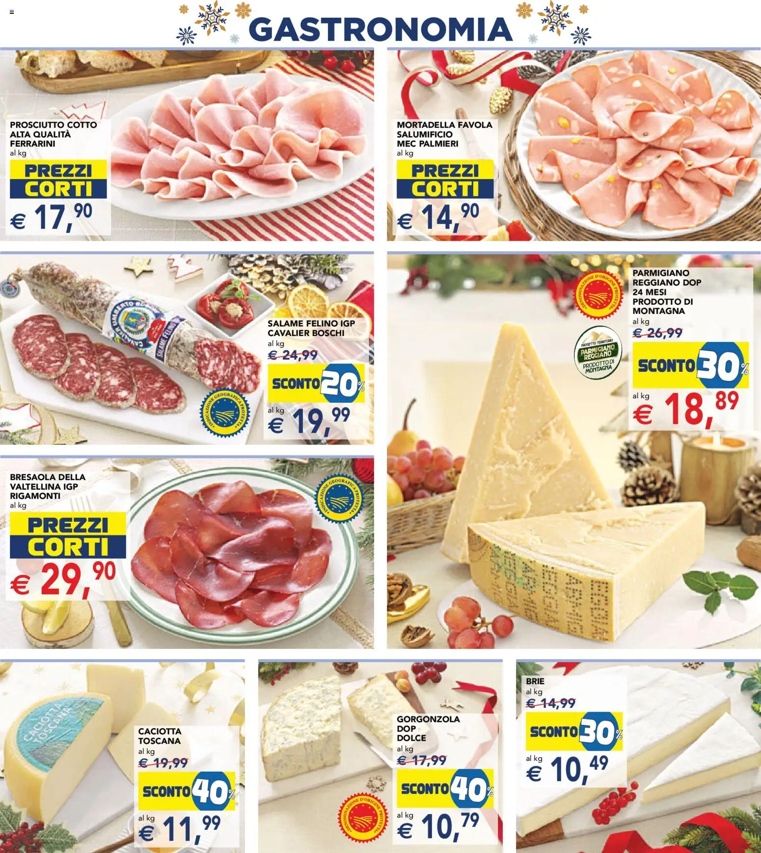 Volantino Esselunga S del 11.12.2025 | Pagina: 3 | Prodotti: Salame, Bresaola, Mortadella, Parmigiano reggiano