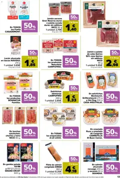 Vista previa Carrefour folleto válido desde el 25.02.2026 | Página: 13 | Productos: Jamón serrano, Ensalada, Παιχνίδια, Filete