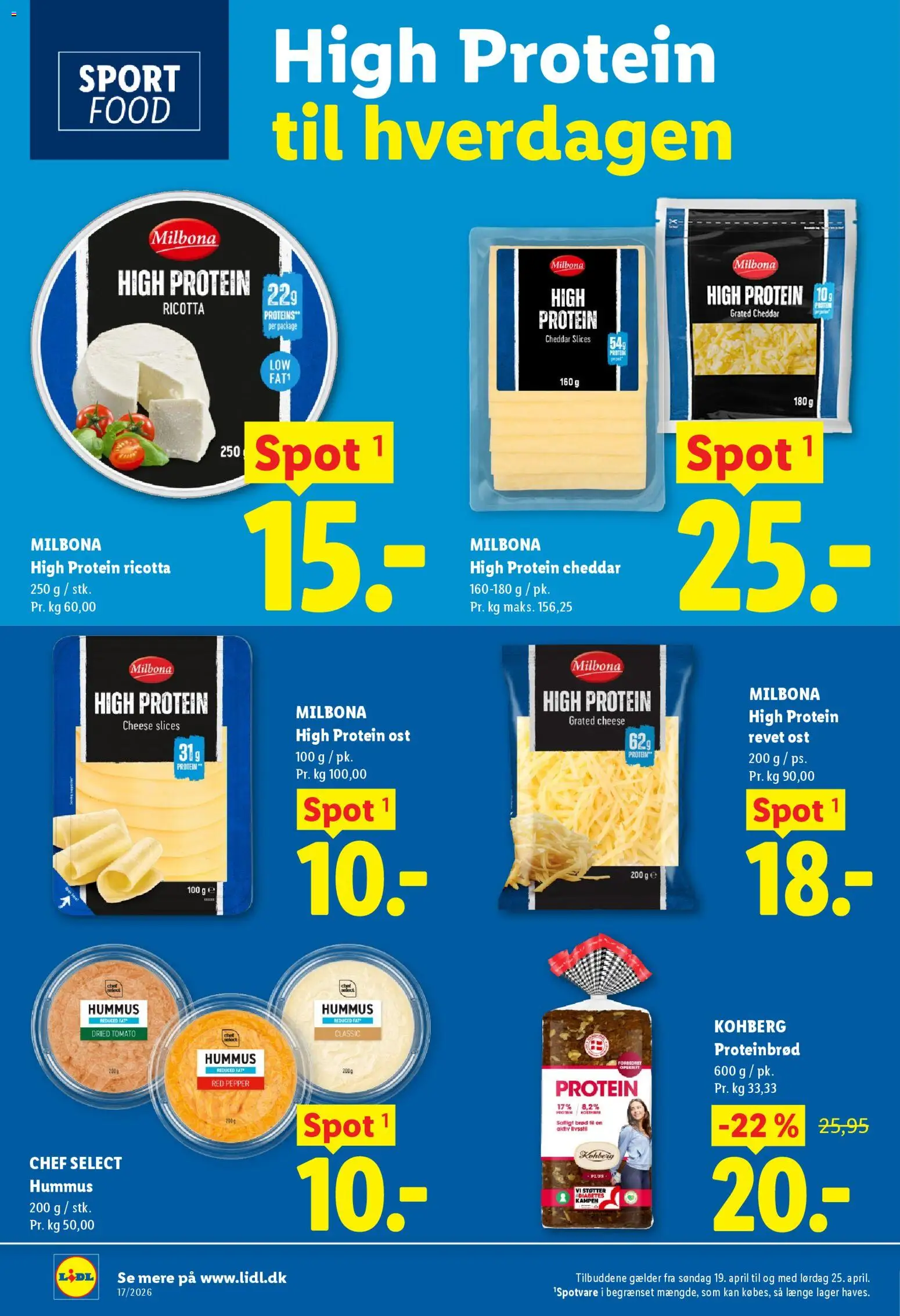 Lidl tilbudsavis – gyldig fra 23.04.2026 | Side: 24 | Produkter: Proteinbrød, Cheddar, Brød, Søm