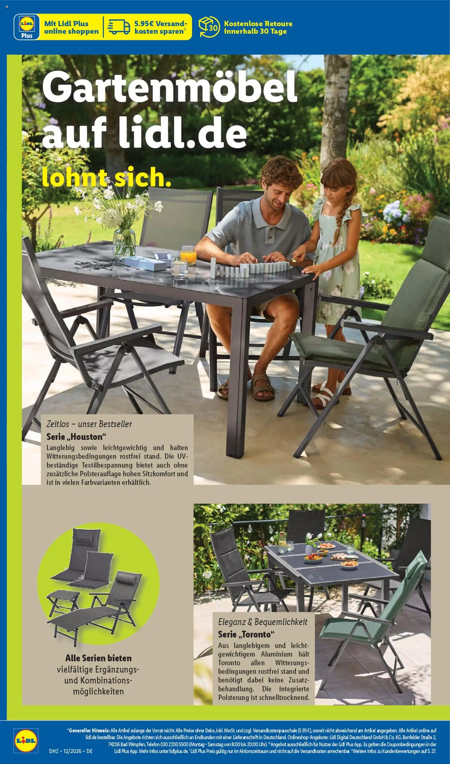 Lidl Prospekt – gültig ab 16.03.2026 | Seite: 6 | Produkte: Gartenmöbel, Bad, Telefon