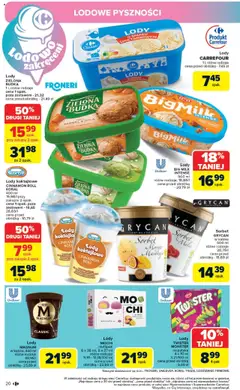 Carrefour Gazetka od 14.07.2025 | Strona: 22 | Produkty: Big Milk, Sorbet, Lody
