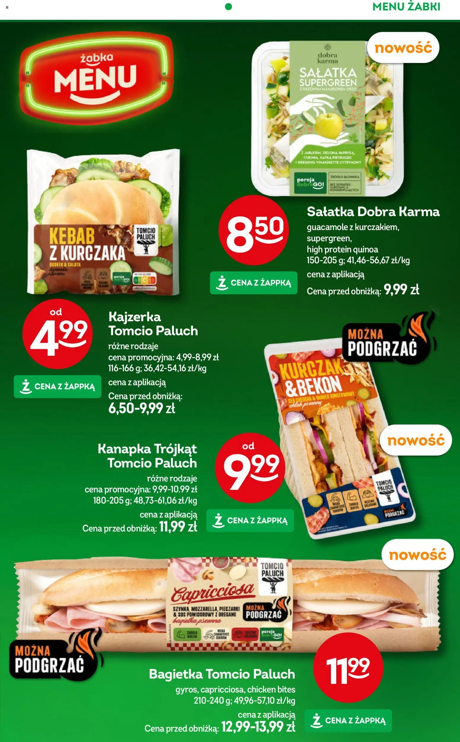 Żabka Gazetka od 25.02.2026 | Strona: 44 | Produkty: Kurczak, Bekon, Bagietka, Sos