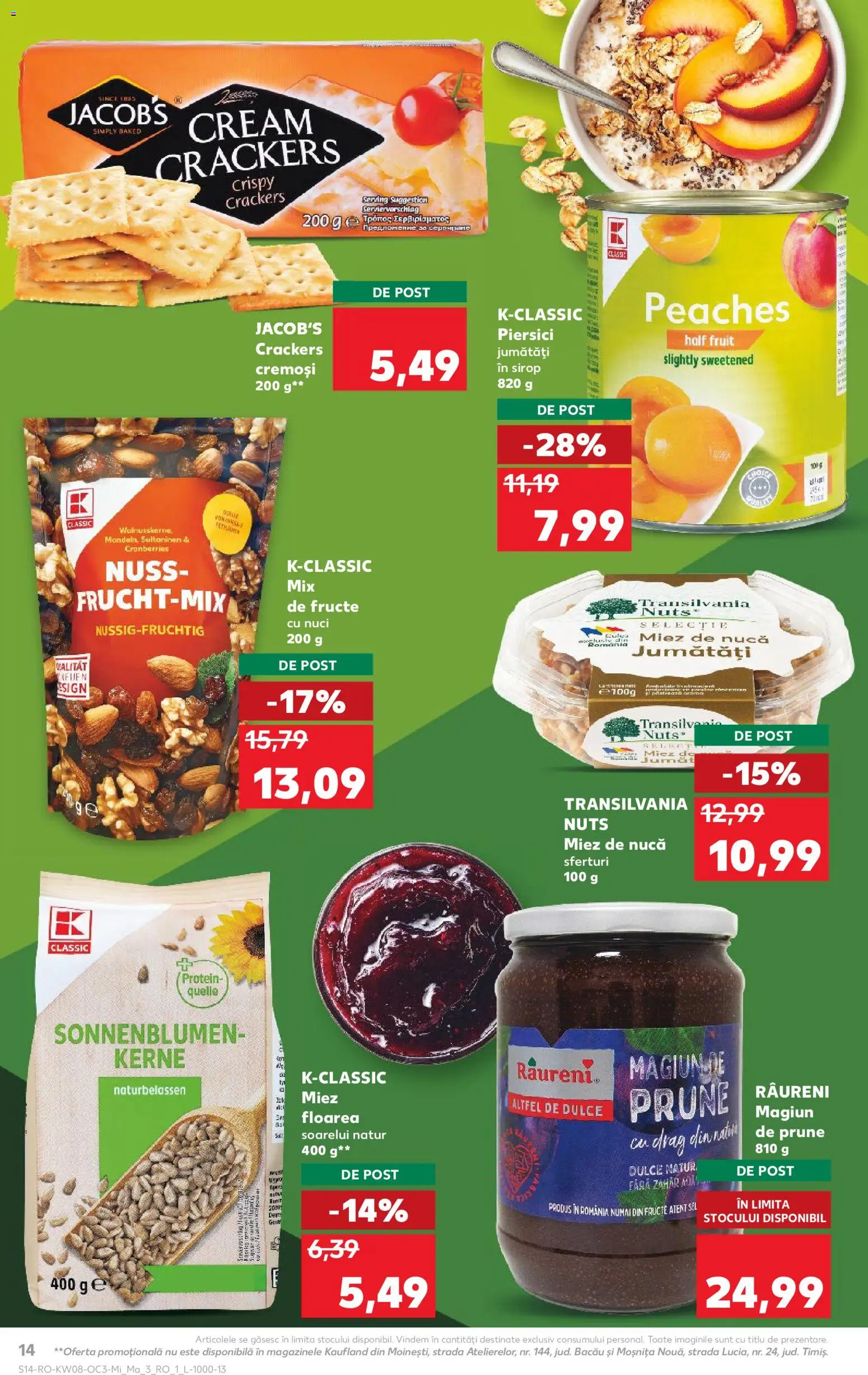 Kaufland RO akciós ujság - amely érvényes a következő dátumtól: 18.02.2026 | Oldal: 14 | Termékek: Protein
