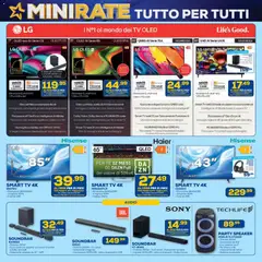 Anteprima del volantino Euronics Puglia catalogo valido a partire dal 22.01.2026 | Pagina: 2 | Prodotti: Telecomando, TV, Speaker, USB