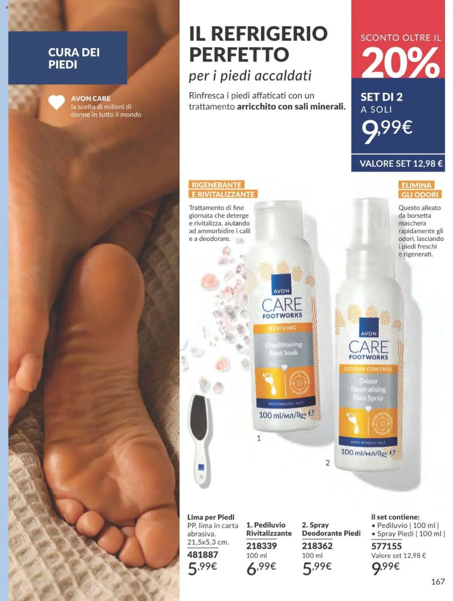Volantino Avon del 01.02.2026 | Pagina: 167 | Prodotti: Deodorante, Lima, Sale, Borsetta