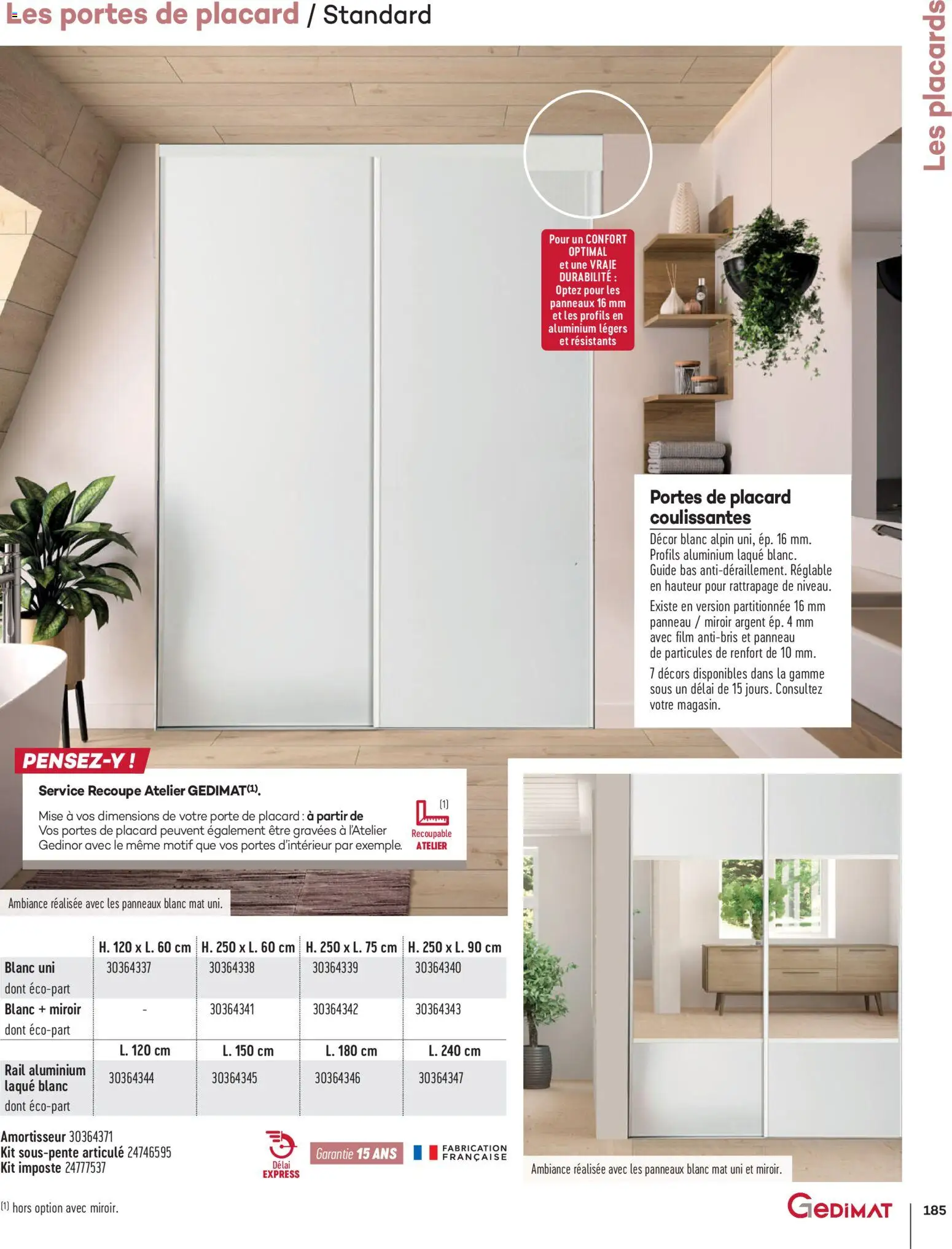 {H1} | Page: 185 | Produits: Porte, Laque, Portes, Miroir